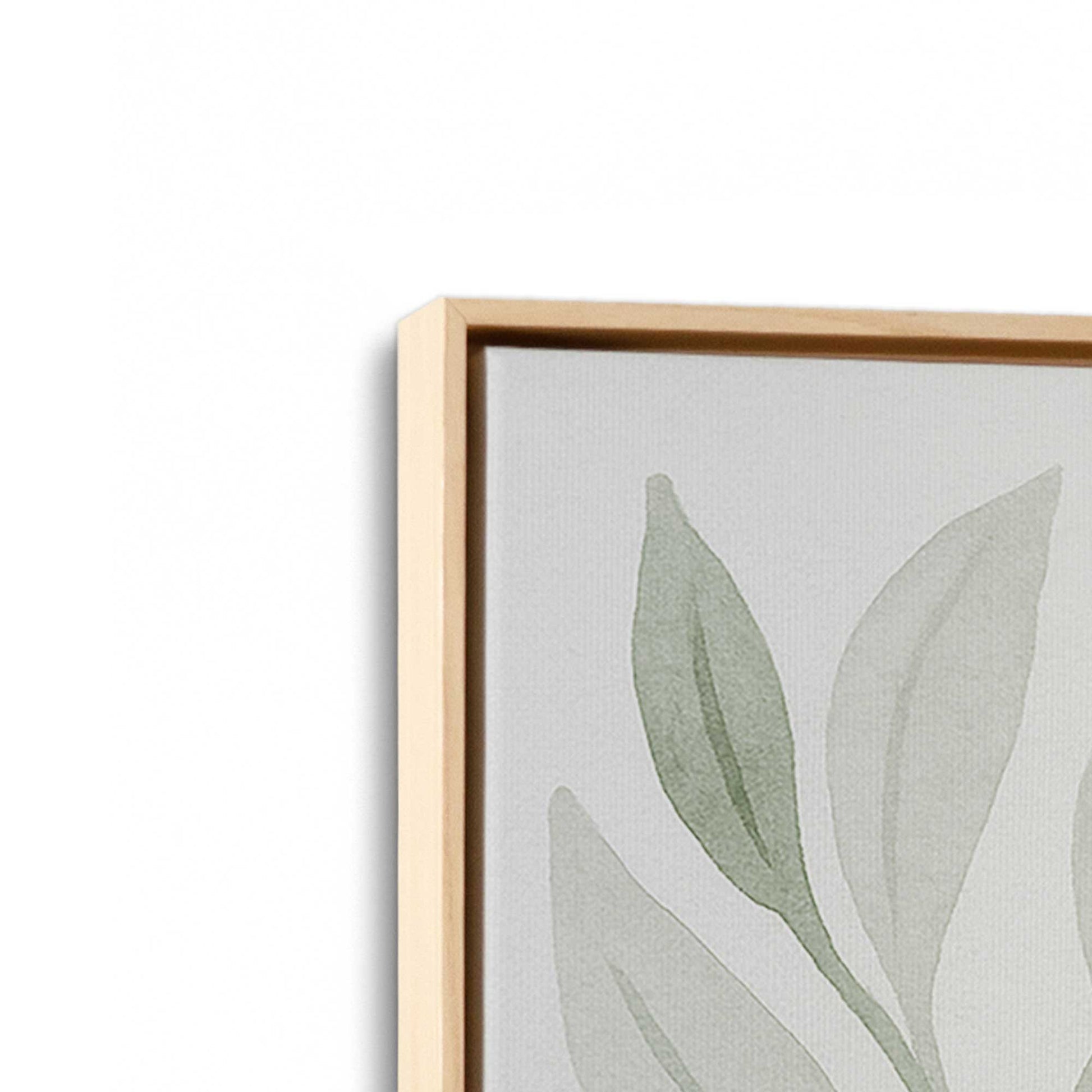 [Color:American Maple], Picture of art in a American Maple frame at an angle