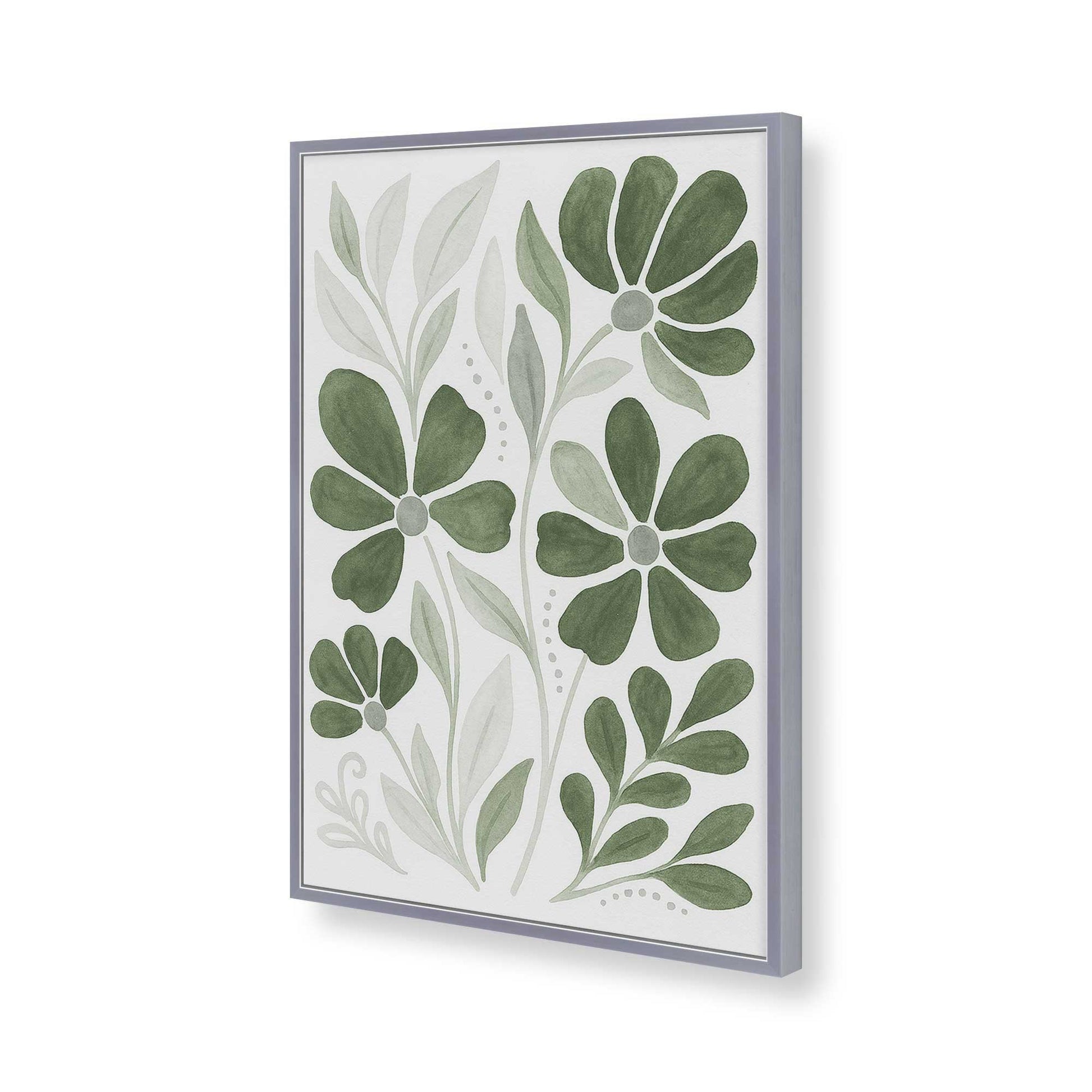 [Color:Polished Chrome], Picture of art in a Polished Chrome frame of the corner