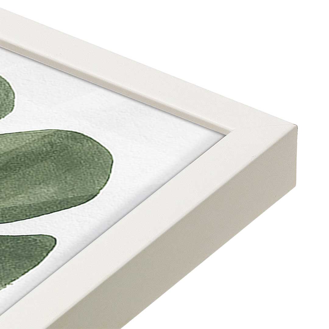 [Color:Opaque White], Picture of art in a Opaque White frame at an angle
