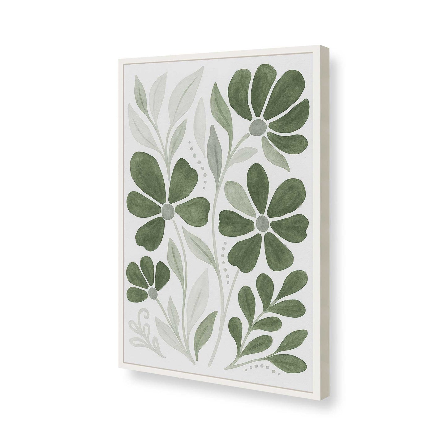 [Color:Opaque White], Picture of art in a Opaque White frame of the corner