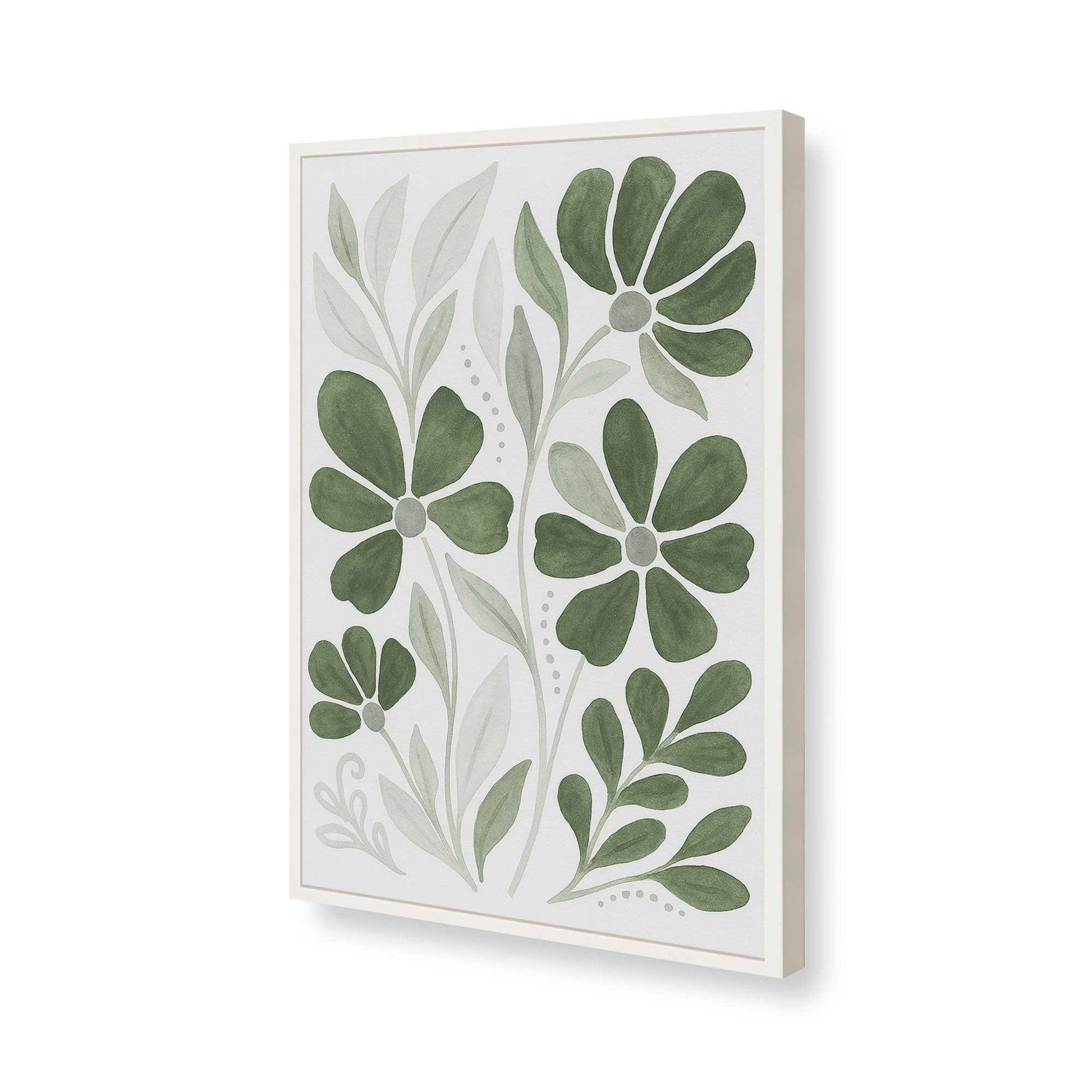 [Color:Opaque White], Picture of art in a Opaque White frame of the corner