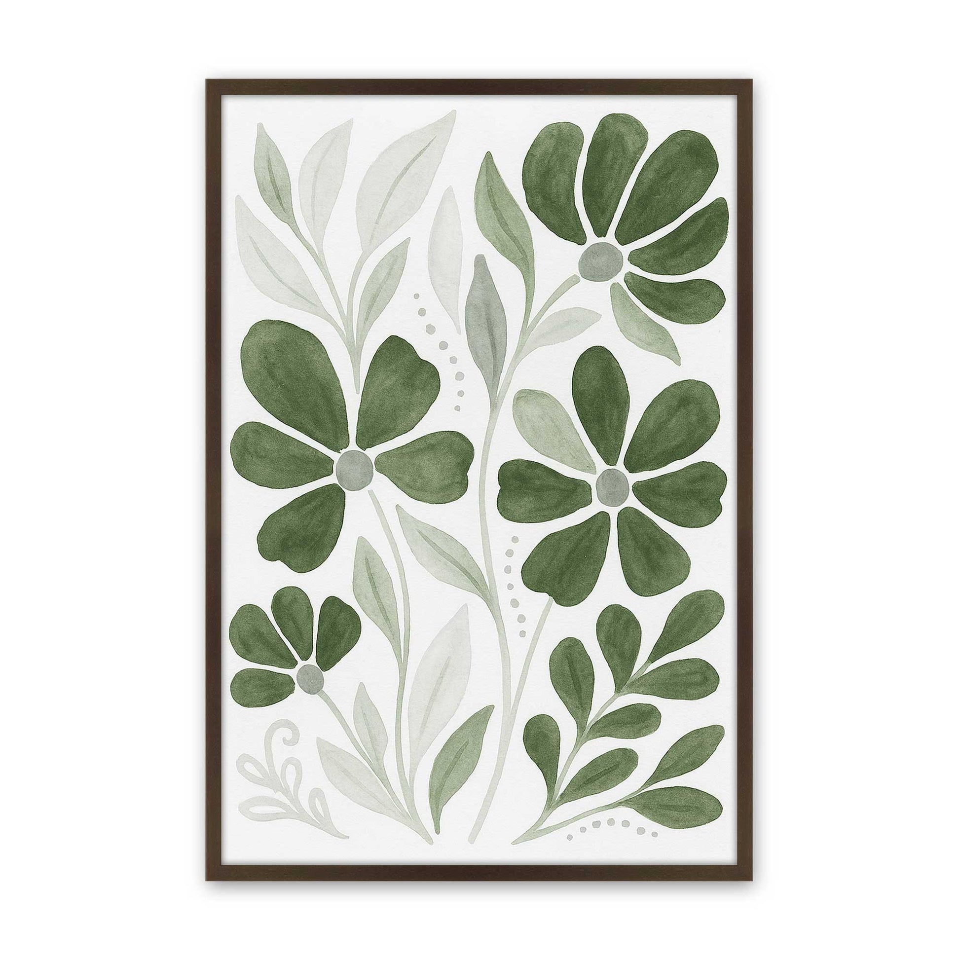 [Color:Brown], Picture of art in a Brown frame