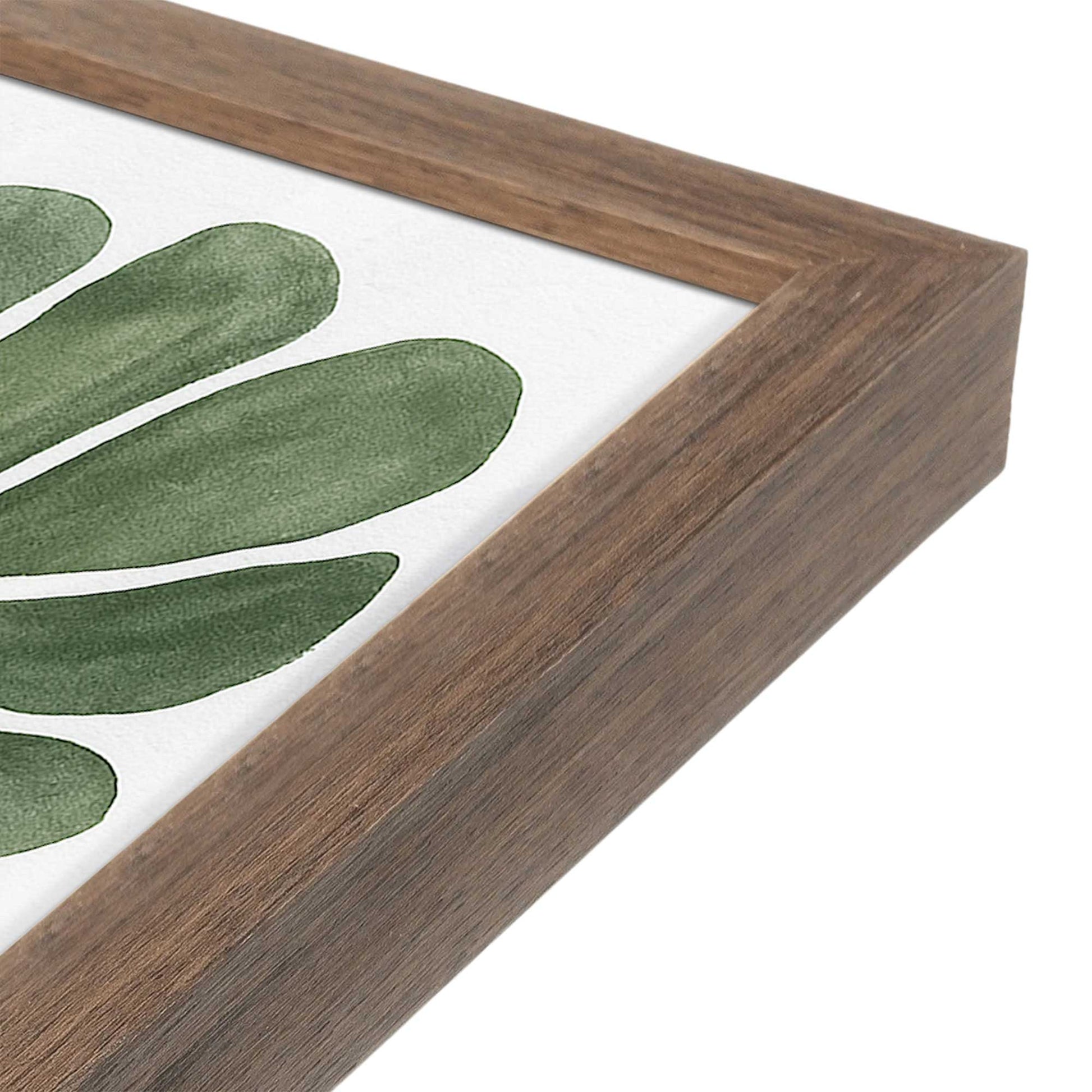[Color:Walnut], Picture of art in a Walnut frame at an angle