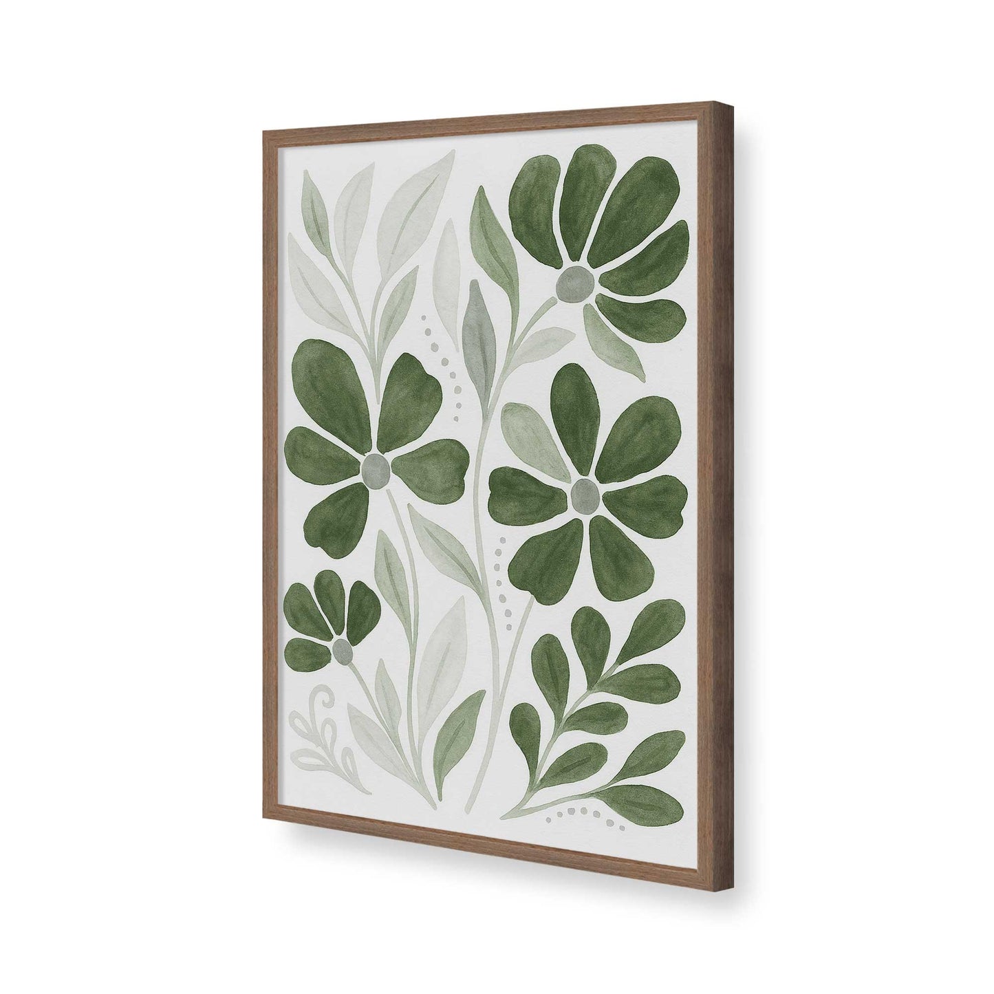 [Color:Walnut], Picture of art in a Walnut frame of the corner