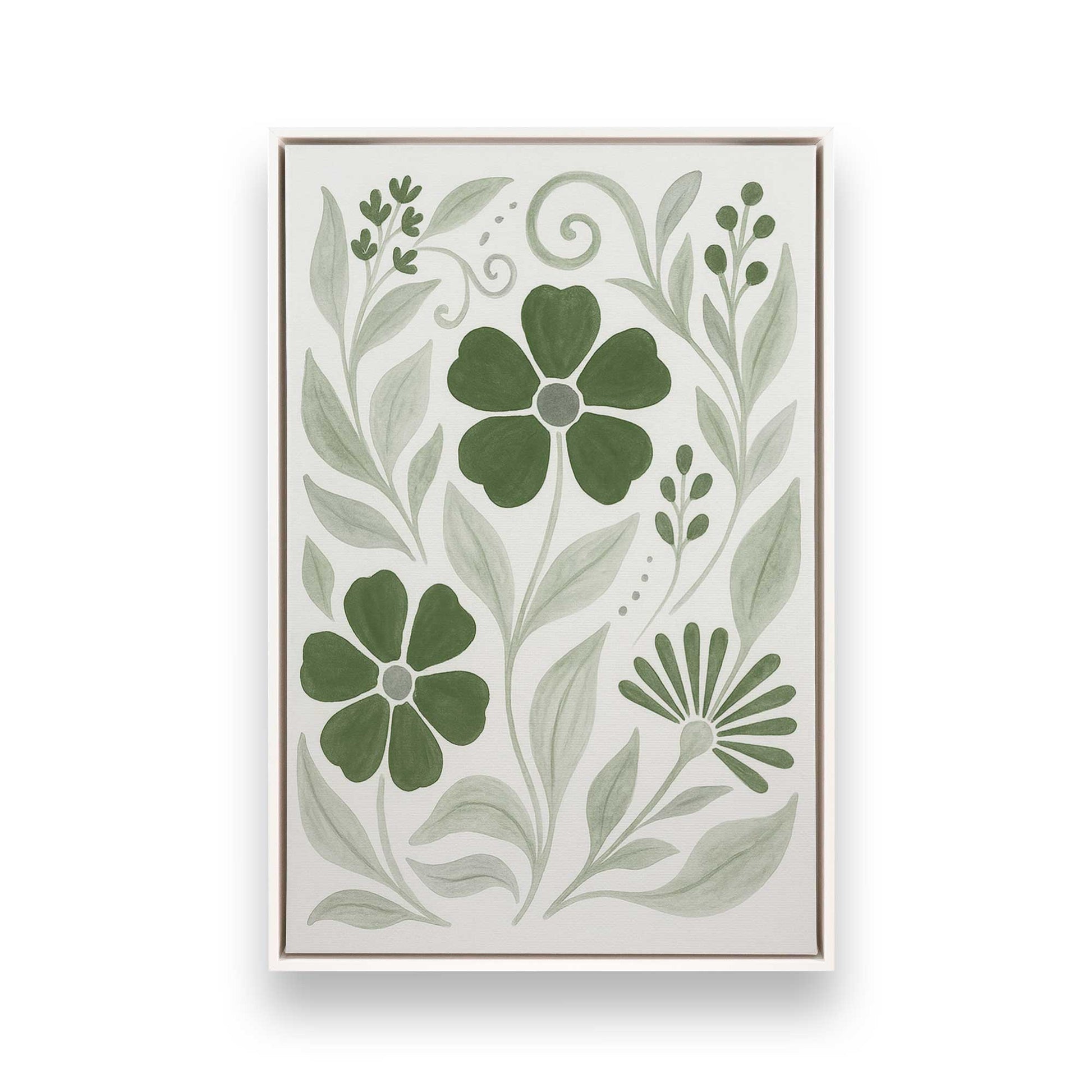 [Color:Opaque White], Picture of art in a White frame