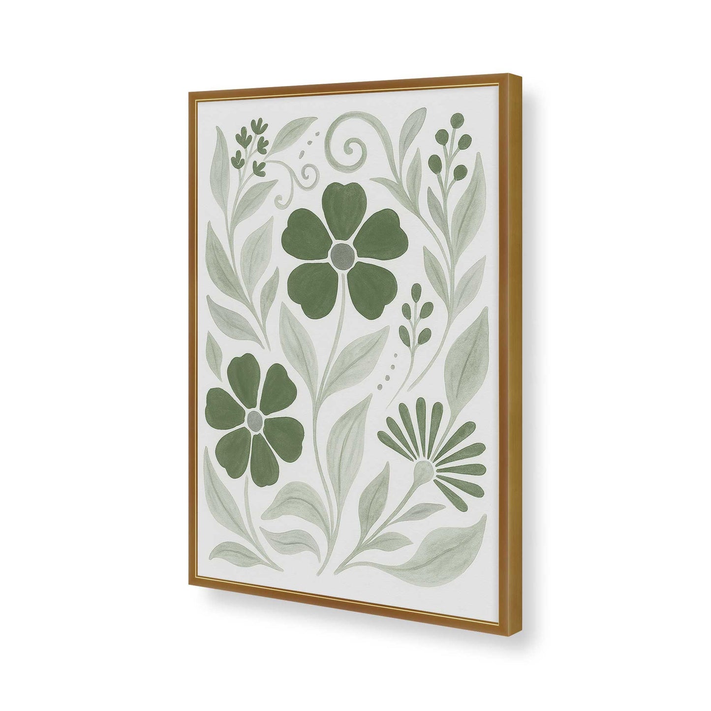 [Color:Polished Gold], Picture of art in a Polished Gold frame of the corner