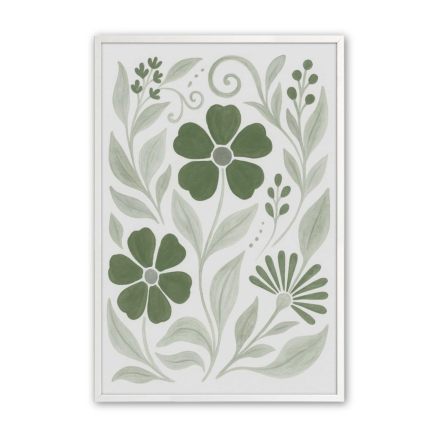[Color:Opaque White], Picture of art in a Opaque White frame