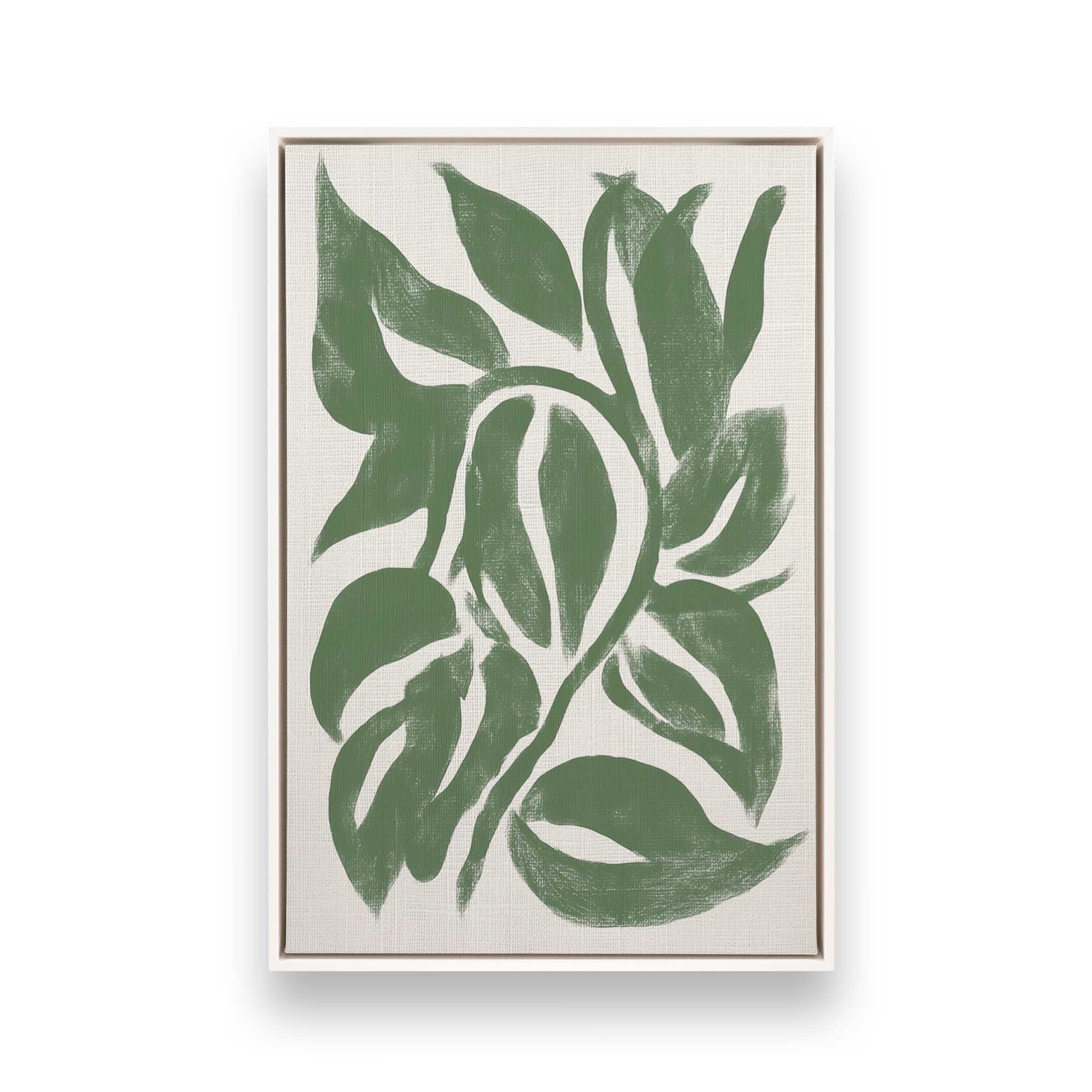 [Color:Opaque White], Picture of art in a White frame
