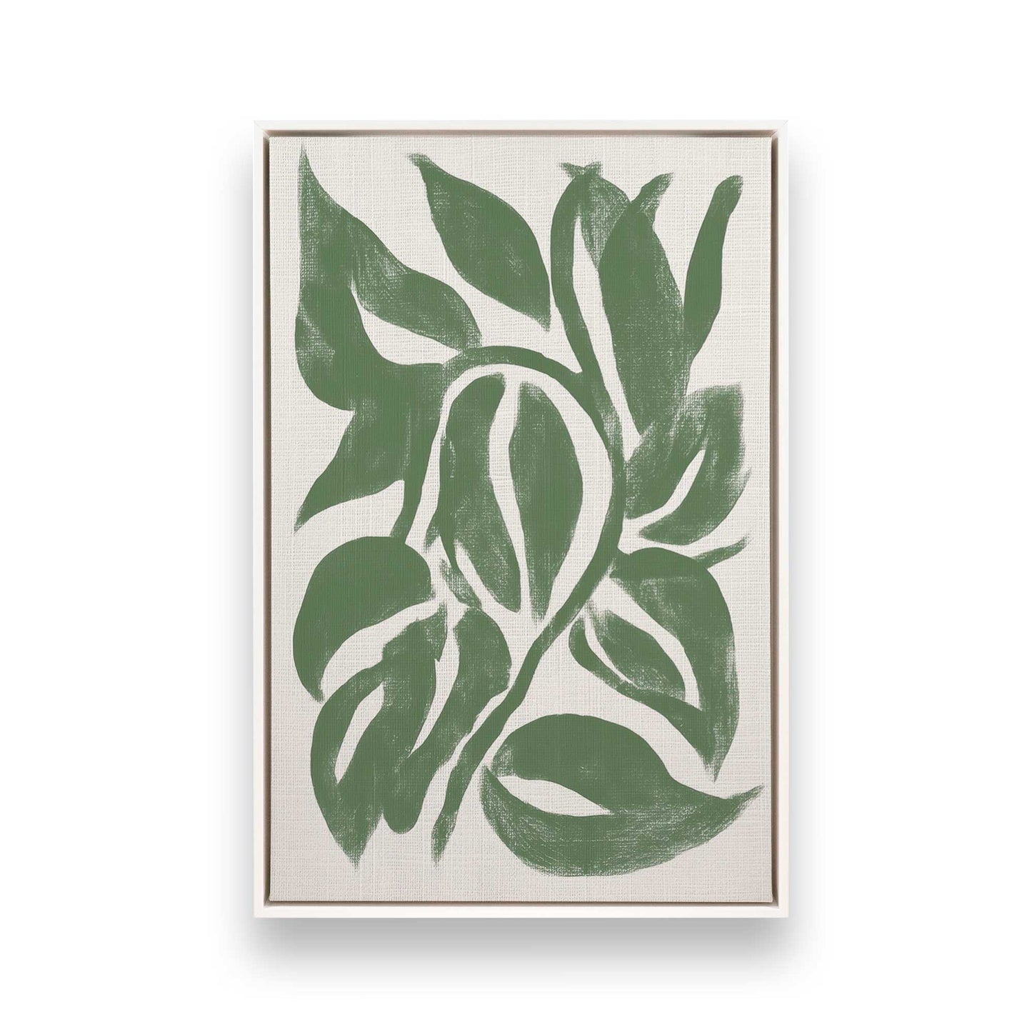 [Color:Opaque White], Picture of art in a White frame