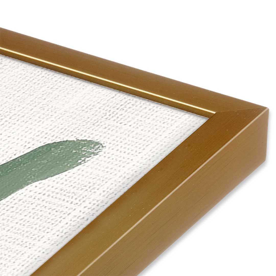 [Color:Polished Gold], Picture of art in a Polished Gold frame at an angle