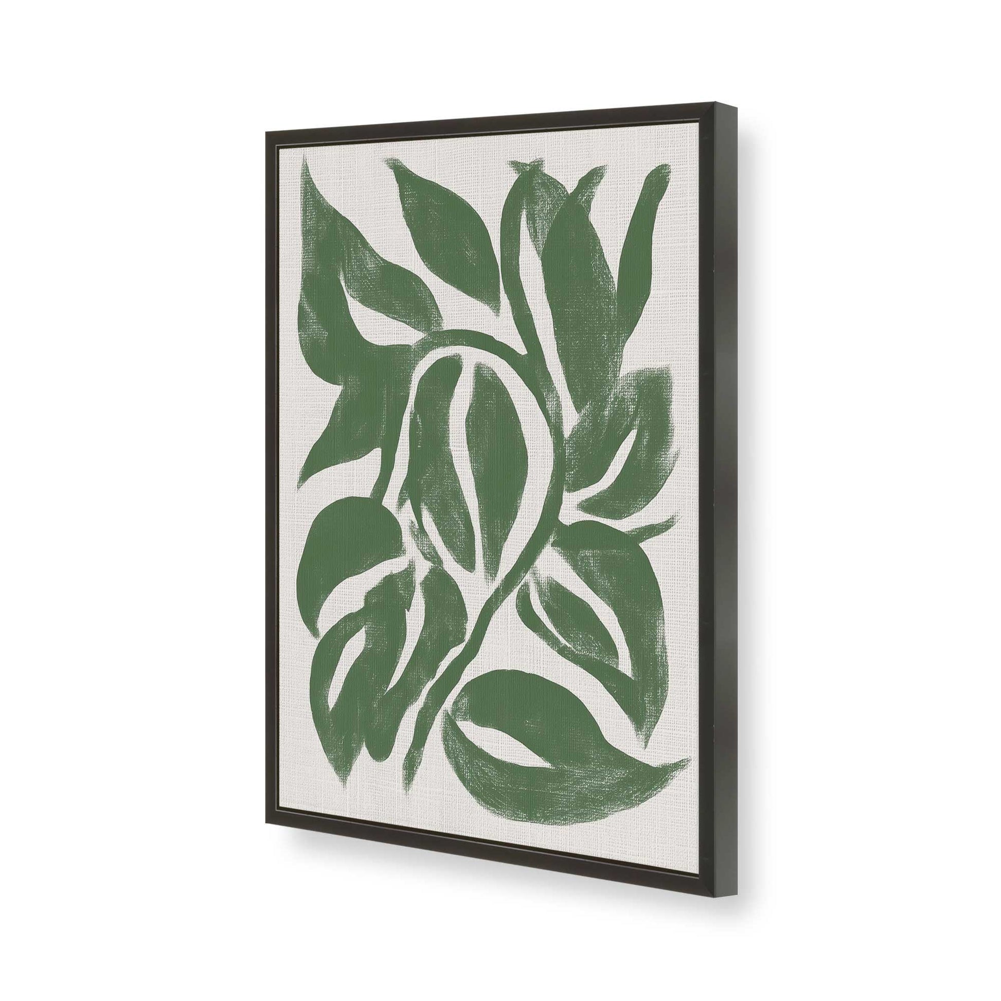 [Color:Satin Black], Picture of art in a Satin Black frame of the corner