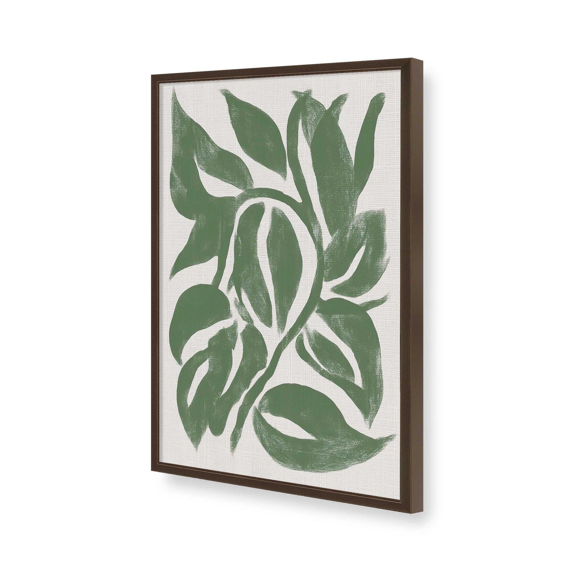 [Color:Brown], Picture of art in a Brown frame of the corner