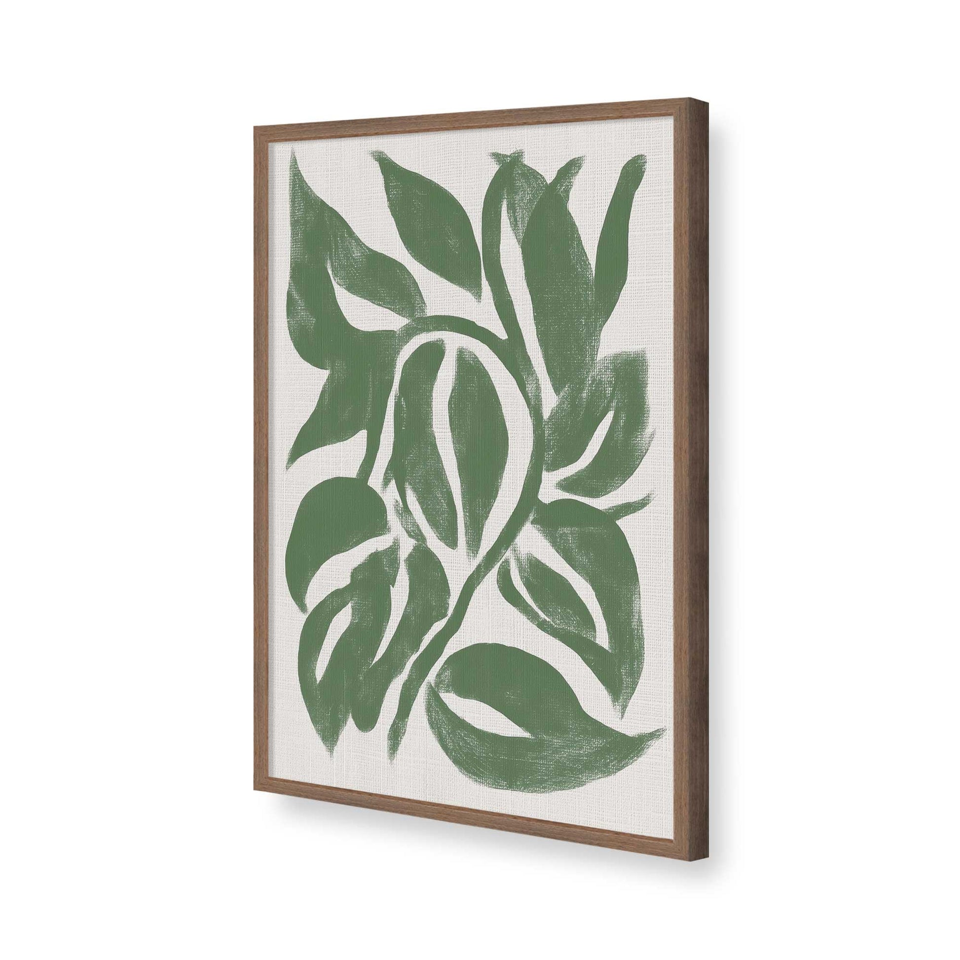 [Color:Walnut], Picture of art in a Walnut frame of the corner