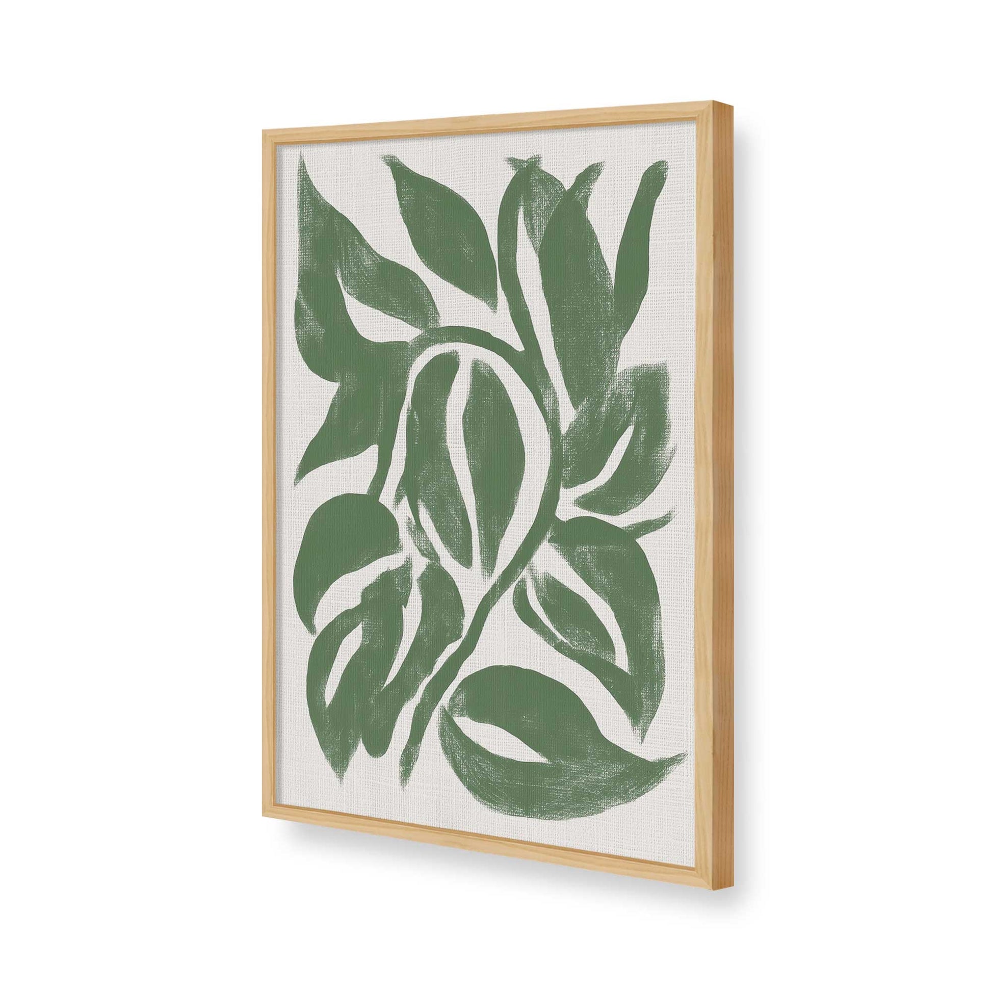 [Color:American Maple], Picture of art in a American Maple frame of the corner