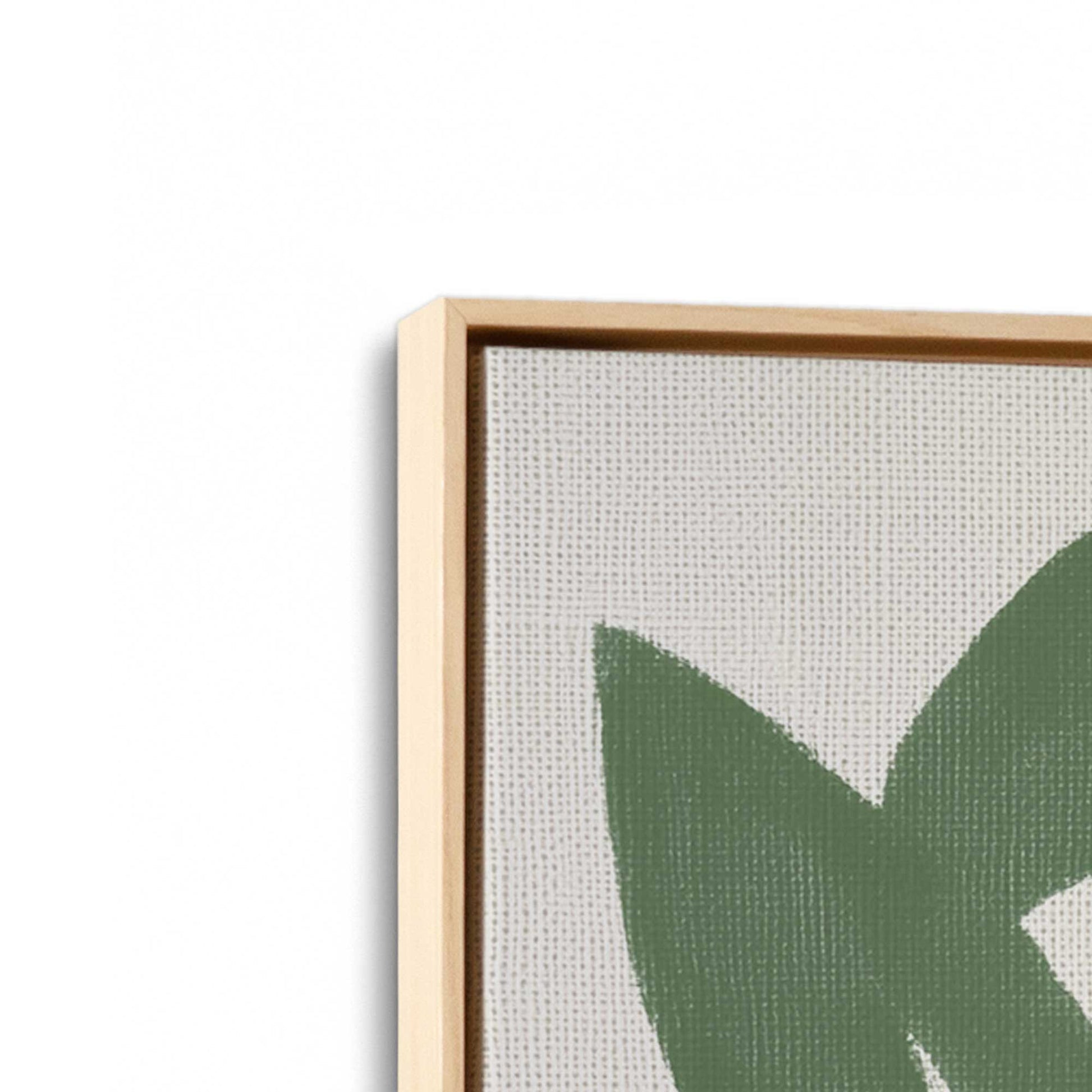 [Color:American Maple], Picture of art in a American Maple frame at an angle