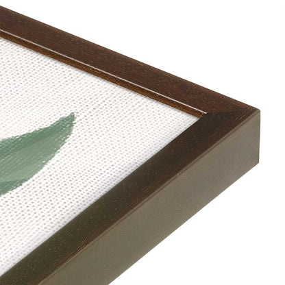 [Color:Brown], Picture of art in a Brown frame at an angle