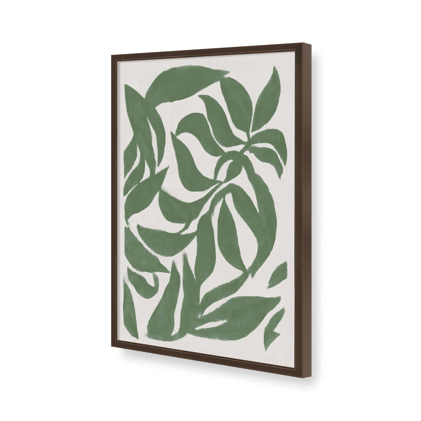 [Color:Brown], Picture of art in a Brown frame of the corner