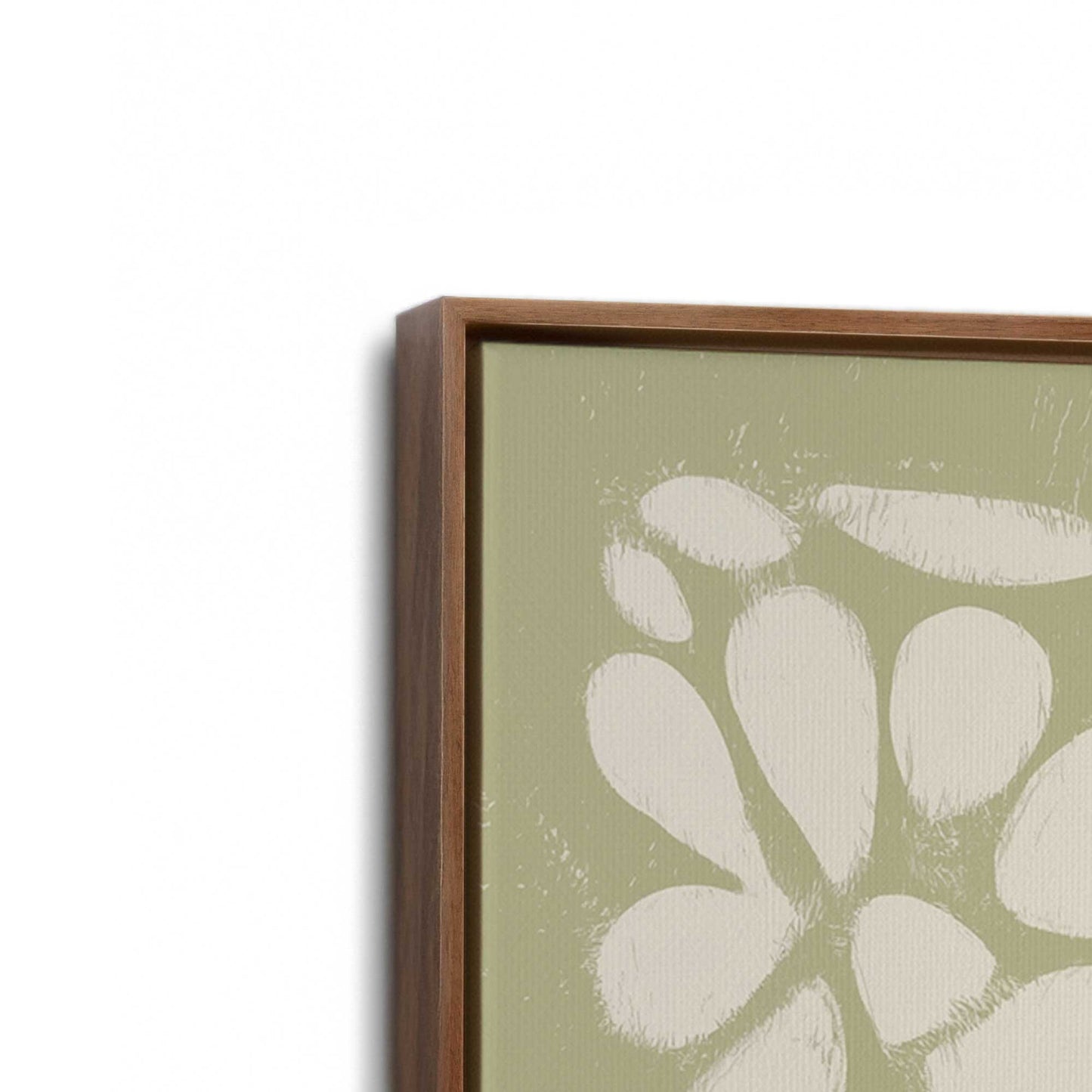 [Color:Walnut], Picture of art in a Walnut frame at an angle