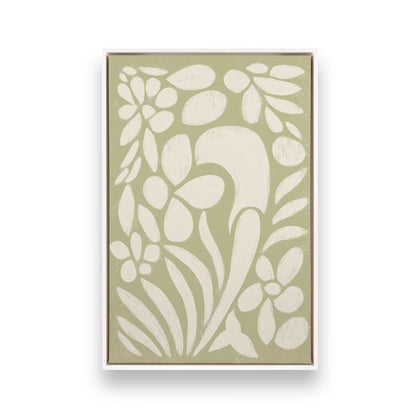 [Color:Opaque White], Picture of art in a White frame