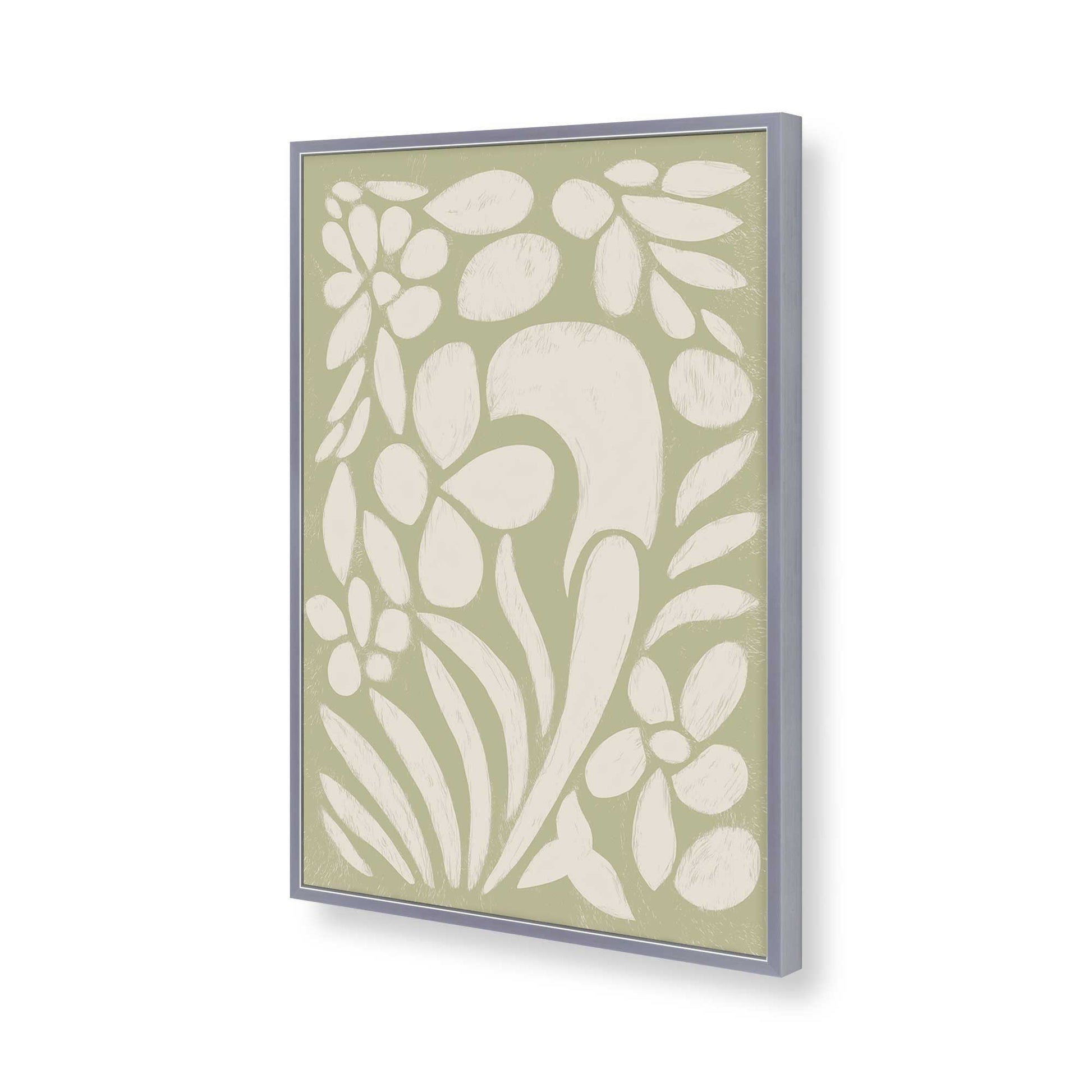[Color:Polished Chrome], Picture of art in a Polished Chrome frame of the corner