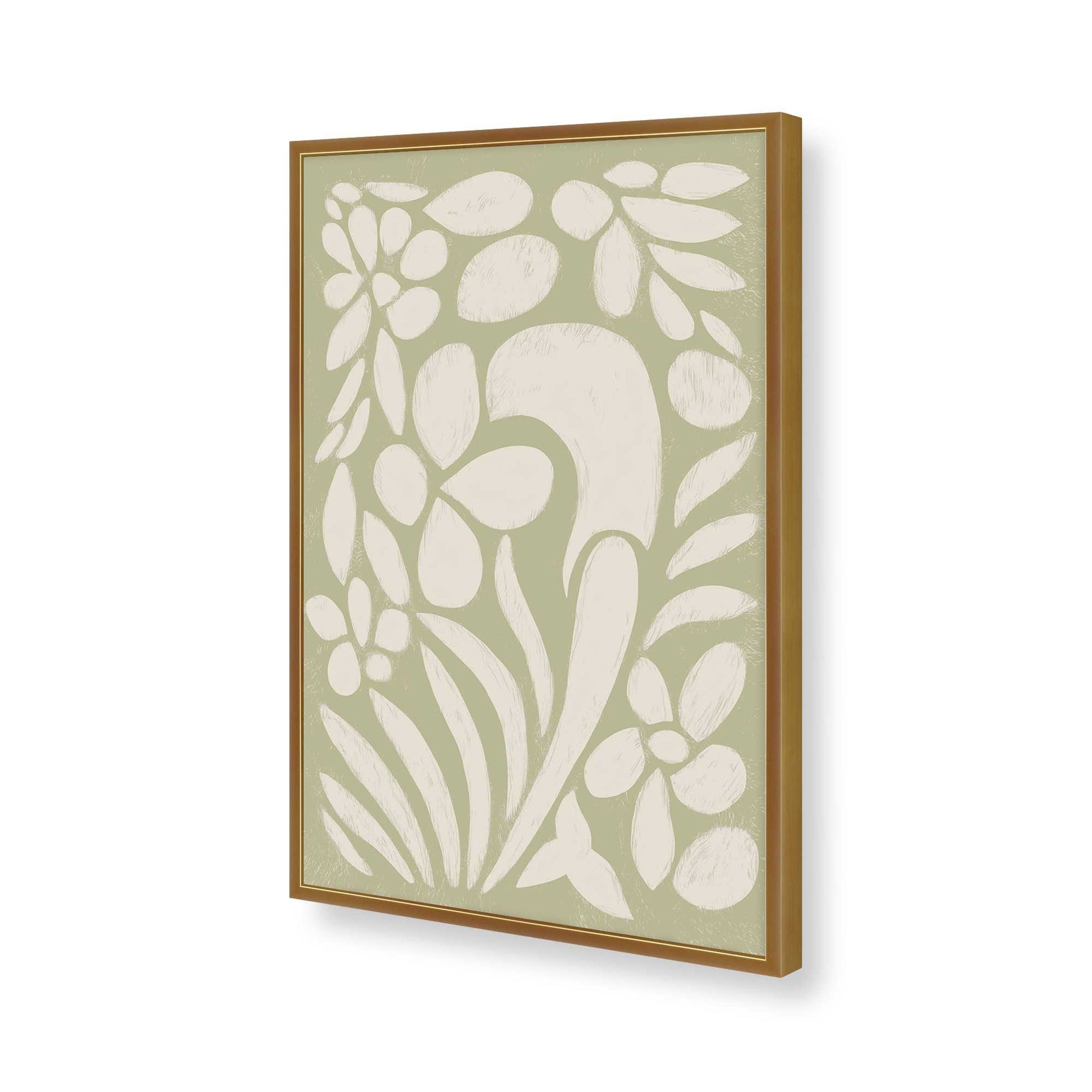 [Color:Polished Gold], Picture of art in a Polished Gold frame of the corner