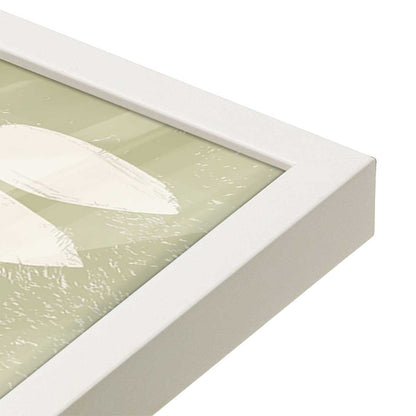 [Color:Opaque White], Picture of art in a Opaque White frame at an angle