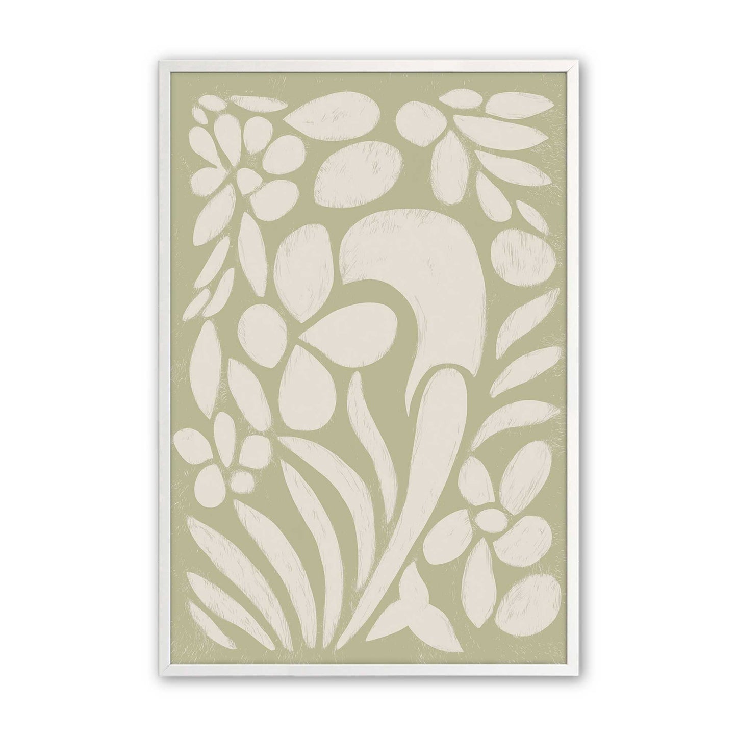 [Color:Opaque White], Picture of art in a Opaque White frame