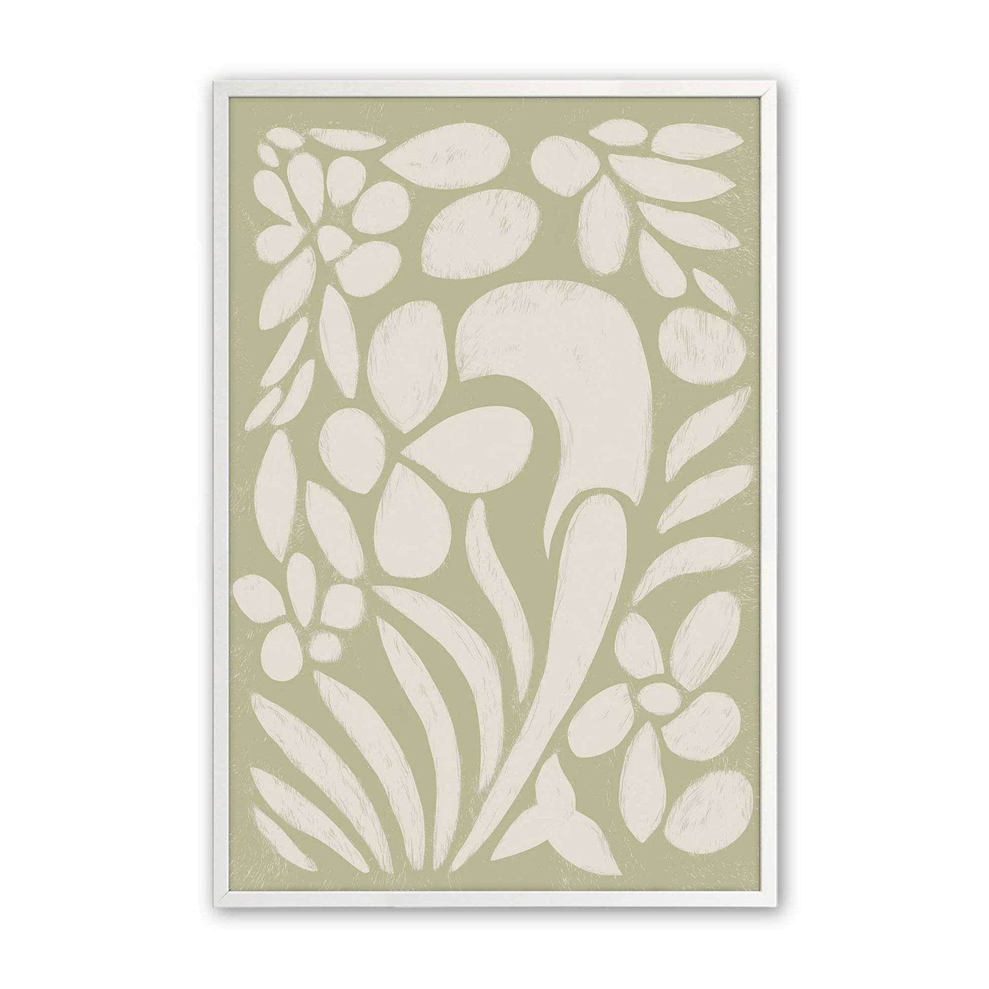 [Color:Opaque White], Picture of art in a Opaque White frame