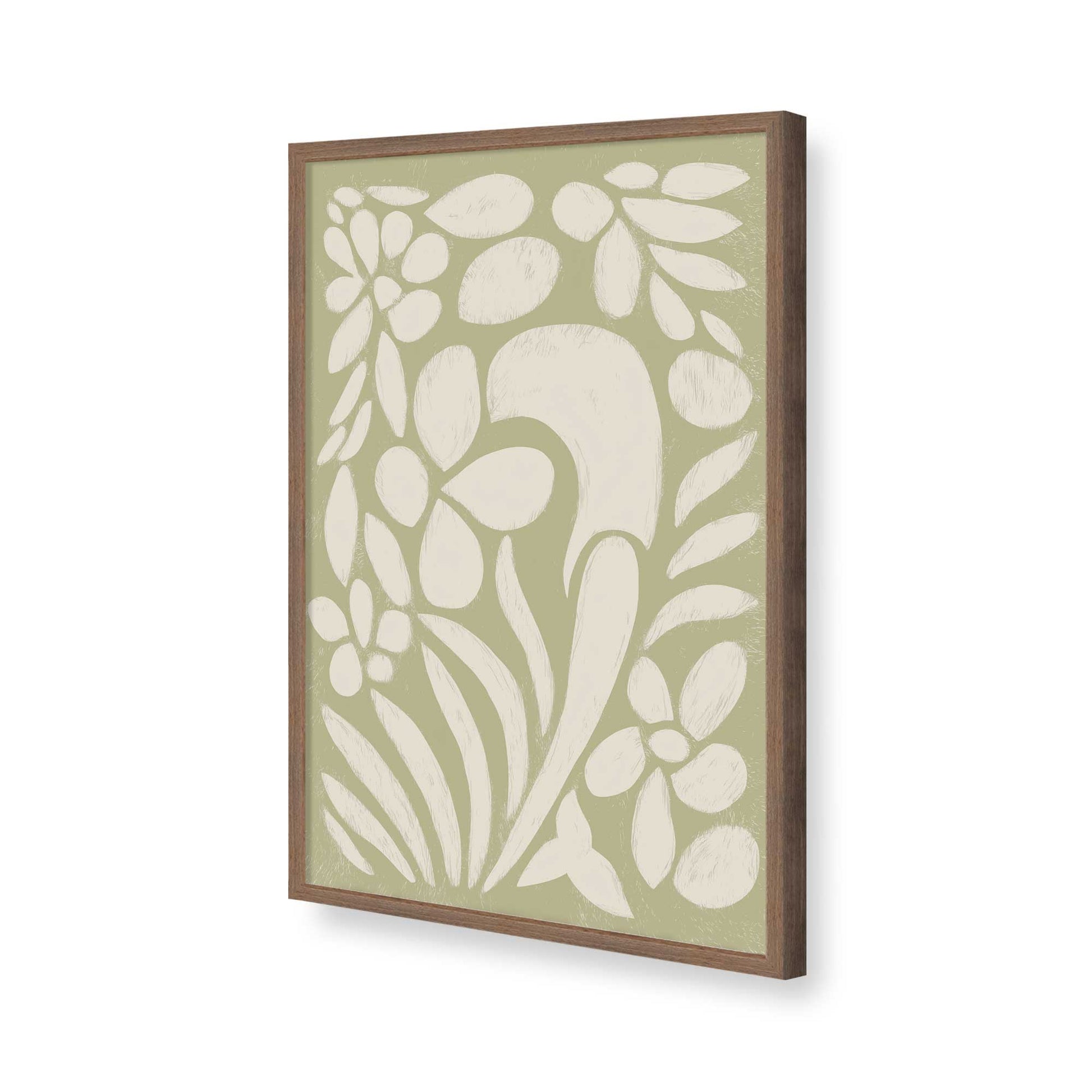 [Color:Walnut], Picture of art in a Walnut frame of the corner