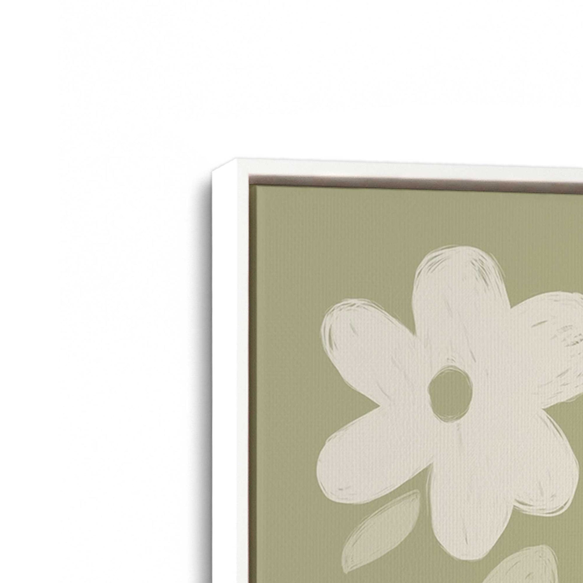 [Color:Opaque White], Picture of art in a White frame at an angle