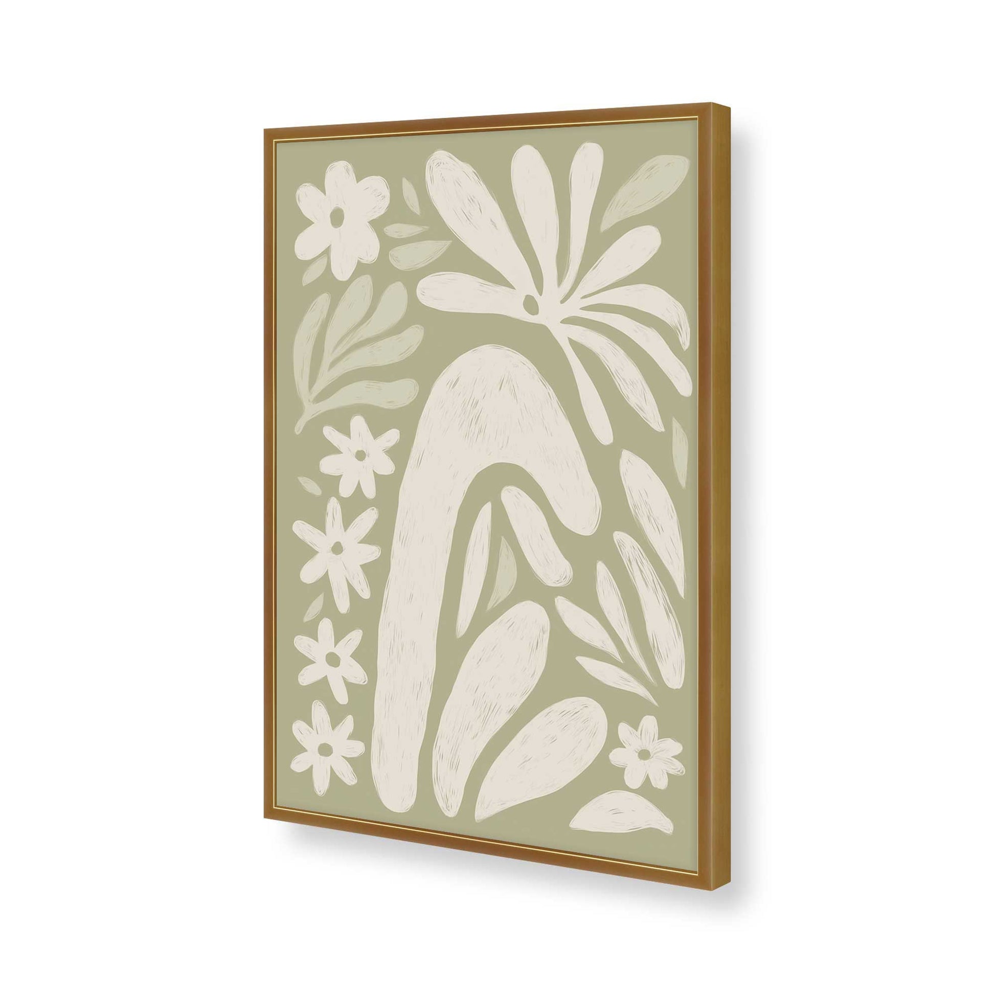 [Color:Polished Gold], Picture of art in a Polished Gold frame of the corner