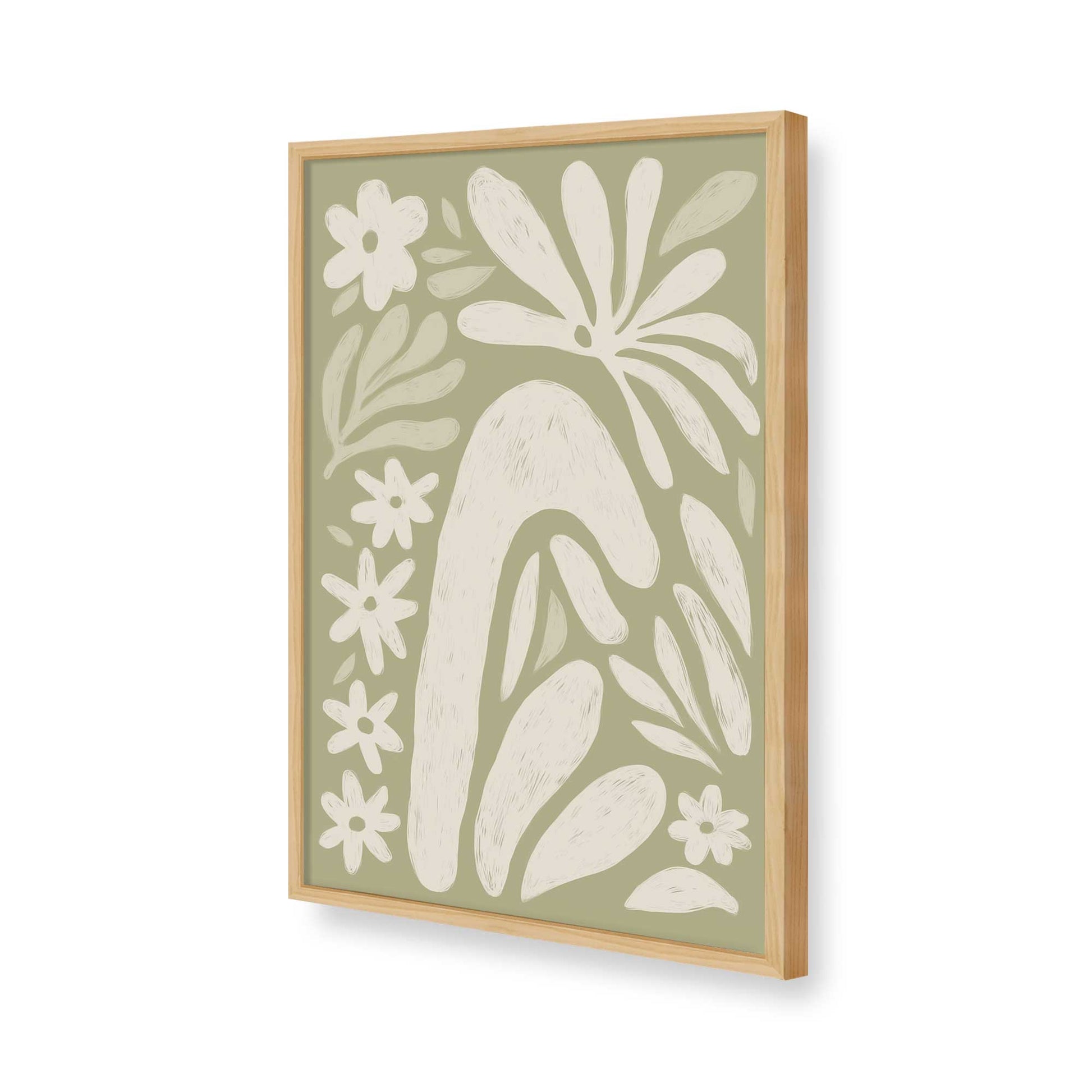 [Color:American Maple], Picture of art in a American Maple frame of the corner