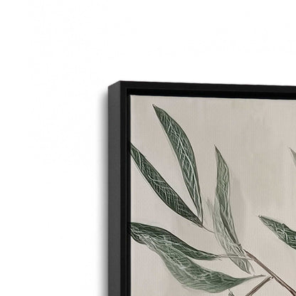 [Color:Satin Black], Picture of art in a Satin Black frame at an angle