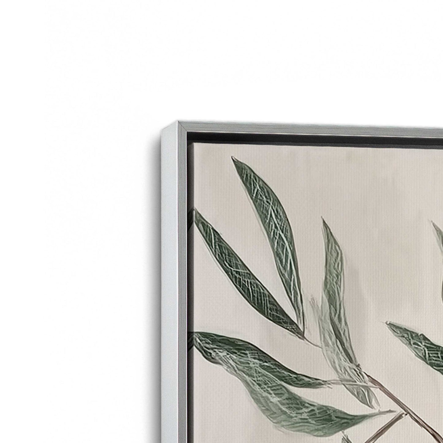 [Color:Polished Chrome], Picture of art in a Polished Chrome frame at an angle