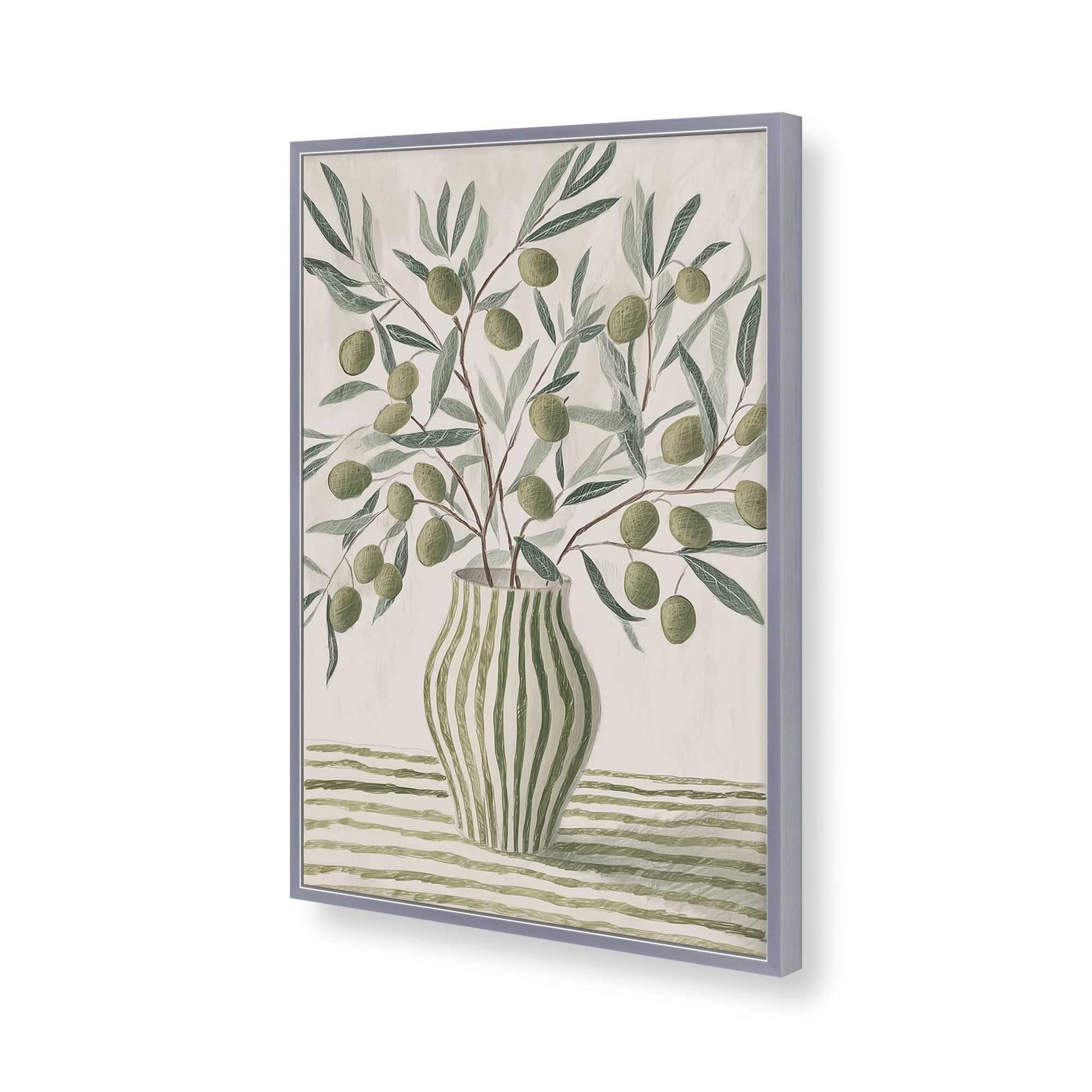 [Color:Polished Chrome], Picture of art in a Polished Chrome frame of the corner