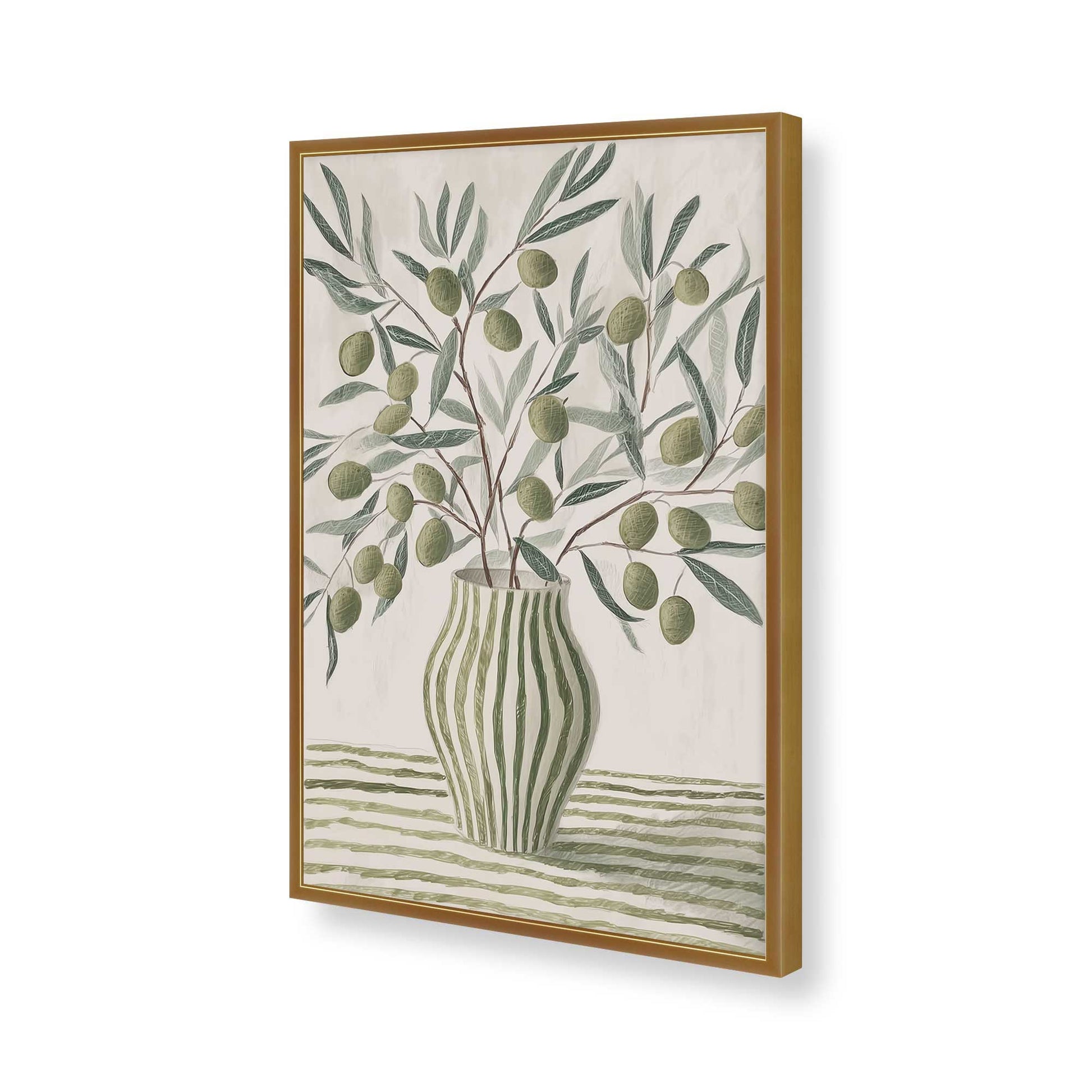 [Color:Polished Gold], Picture of art in a Polished Gold frame of the corner
