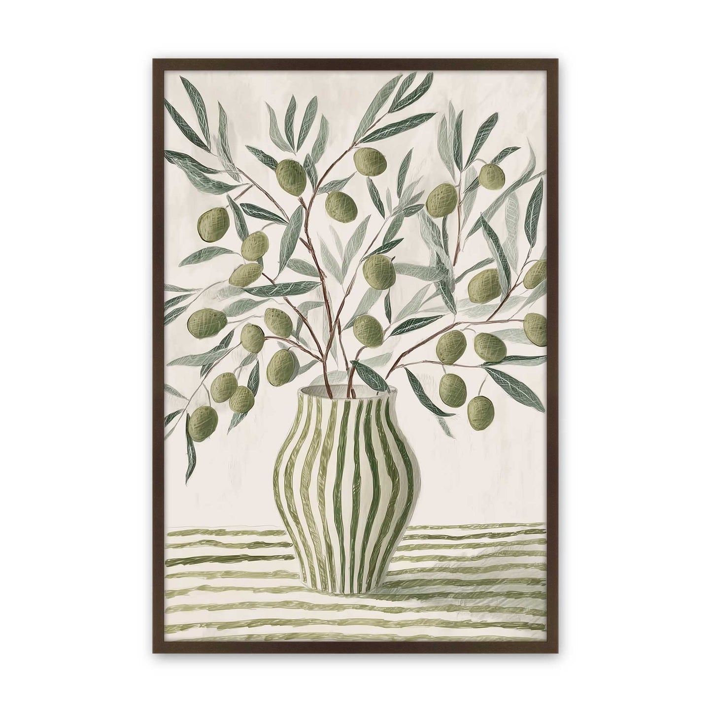[Color:Brown], Picture of art in a Brown frame