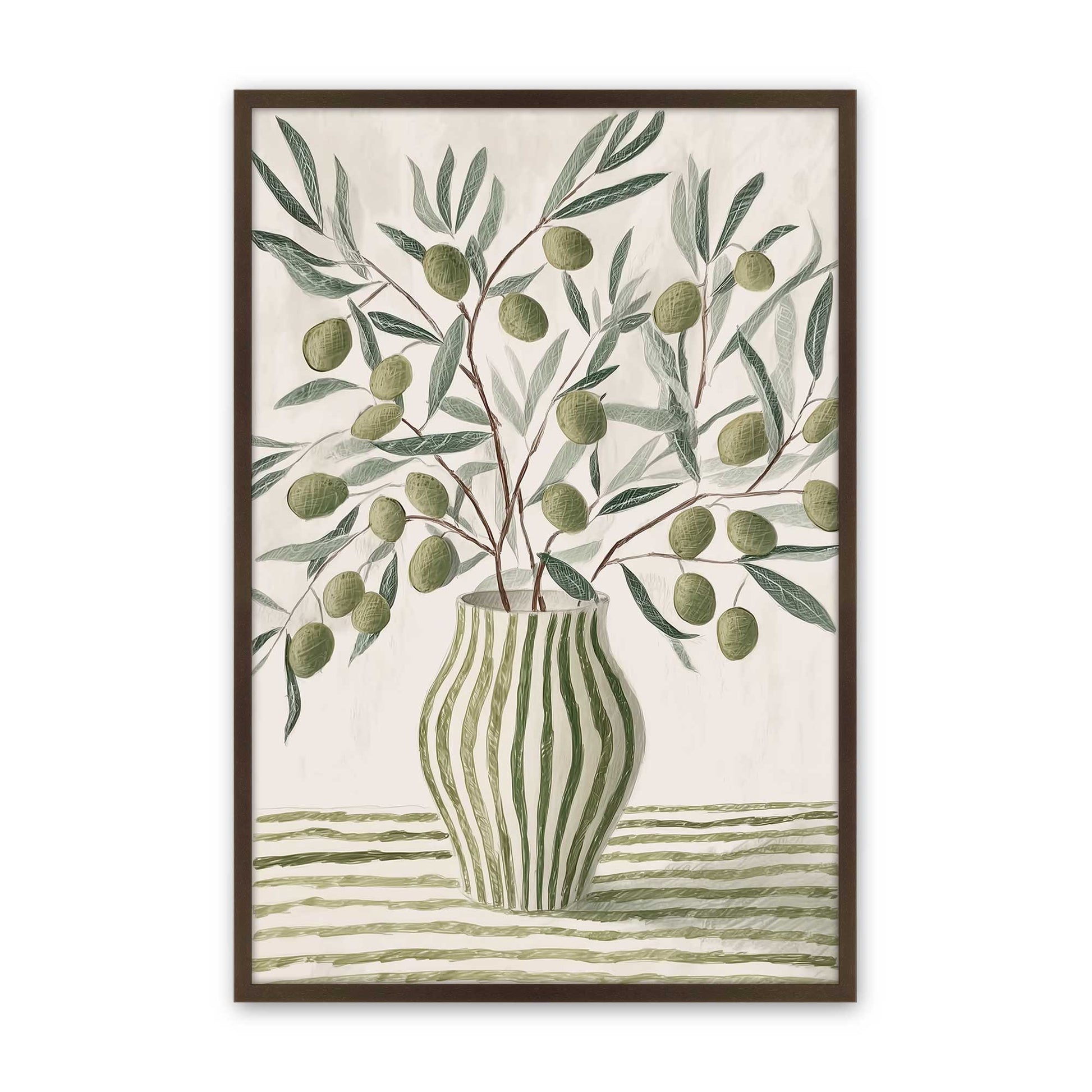 [Color:Brown], Picture of art in a Brown frame