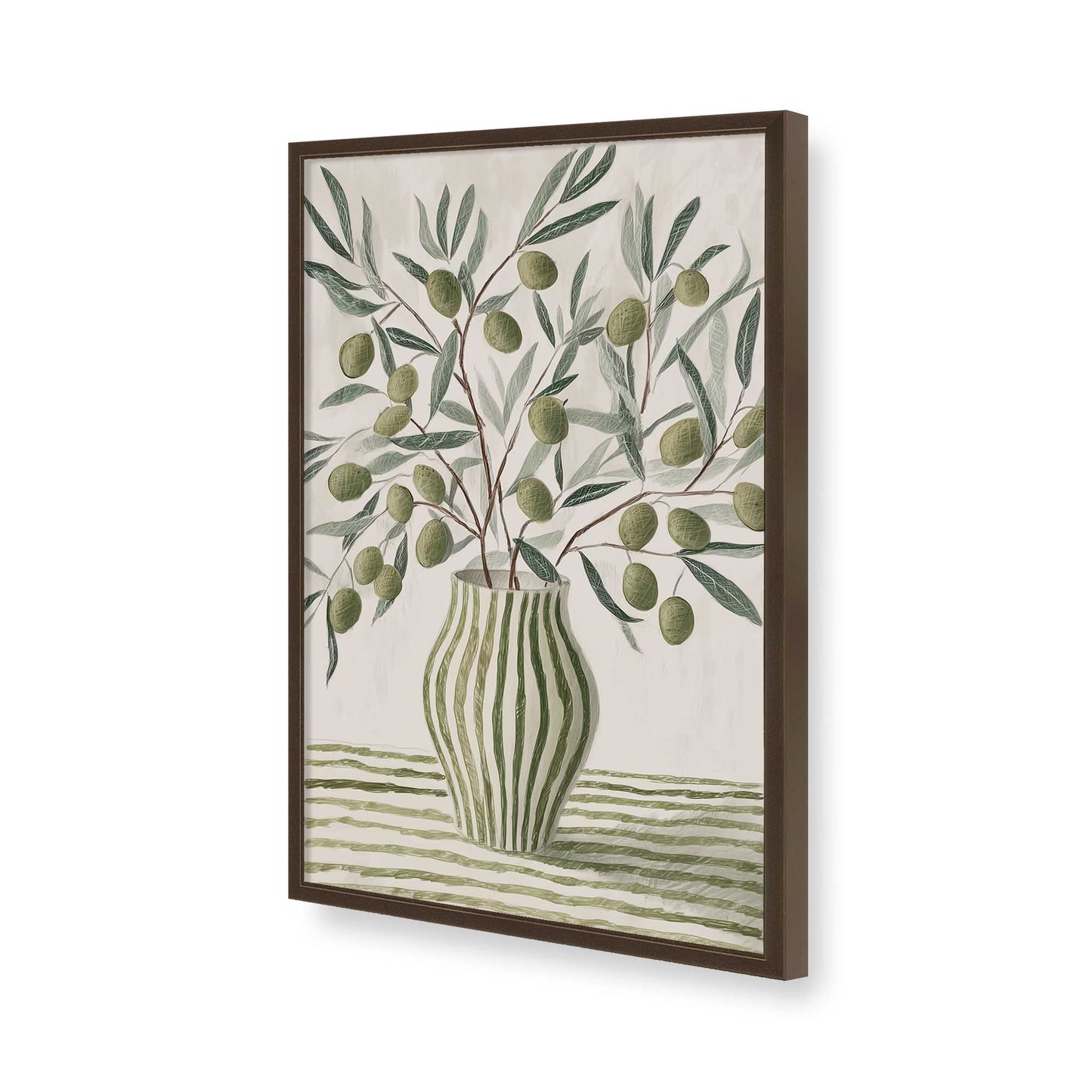 [Color:Belvinder Brown], Picture of art in a Belvinder Brown frame of the corner