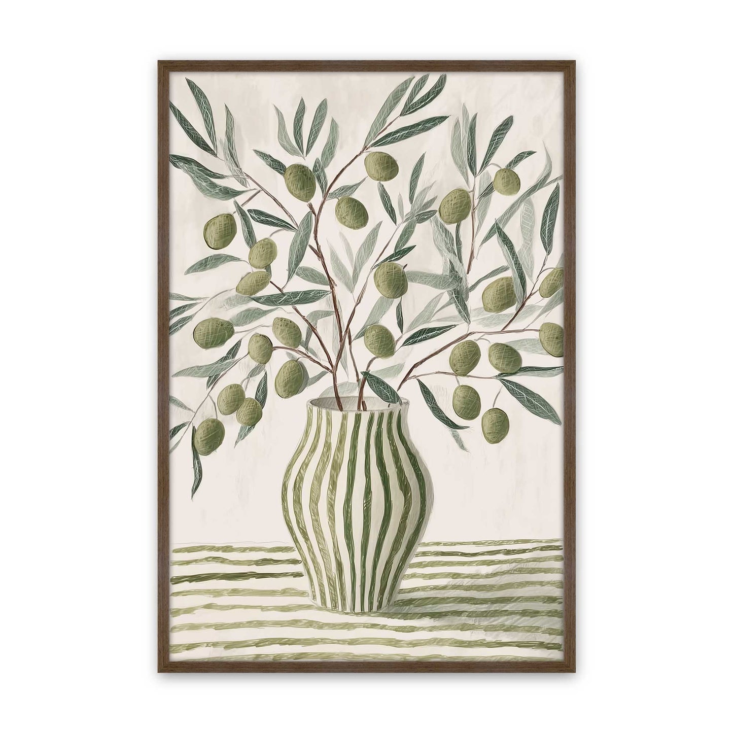 [Color:Walnut], Picture of art in a Walnut frame
