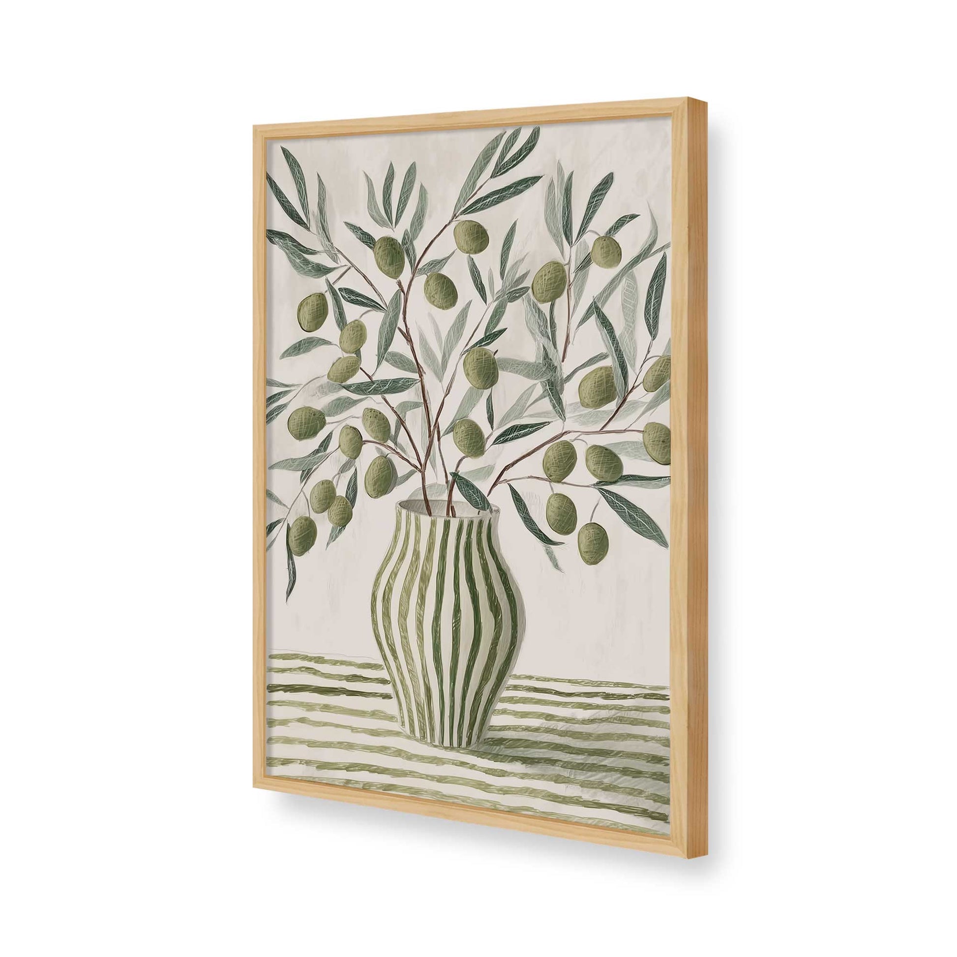 [Color:American Maple], Picture of art in a American Maple frame of the corner
