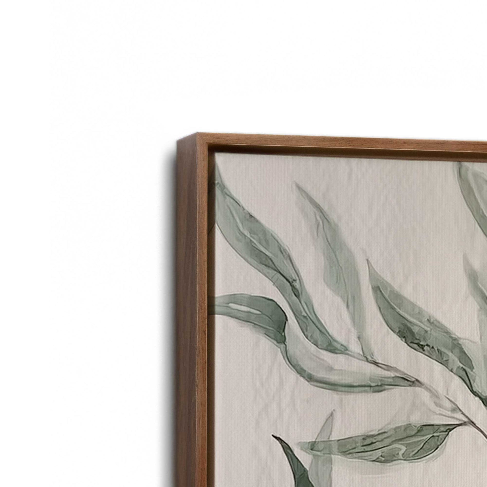 [Color:Walnut], Picture of art in a Walnut frame at an angle