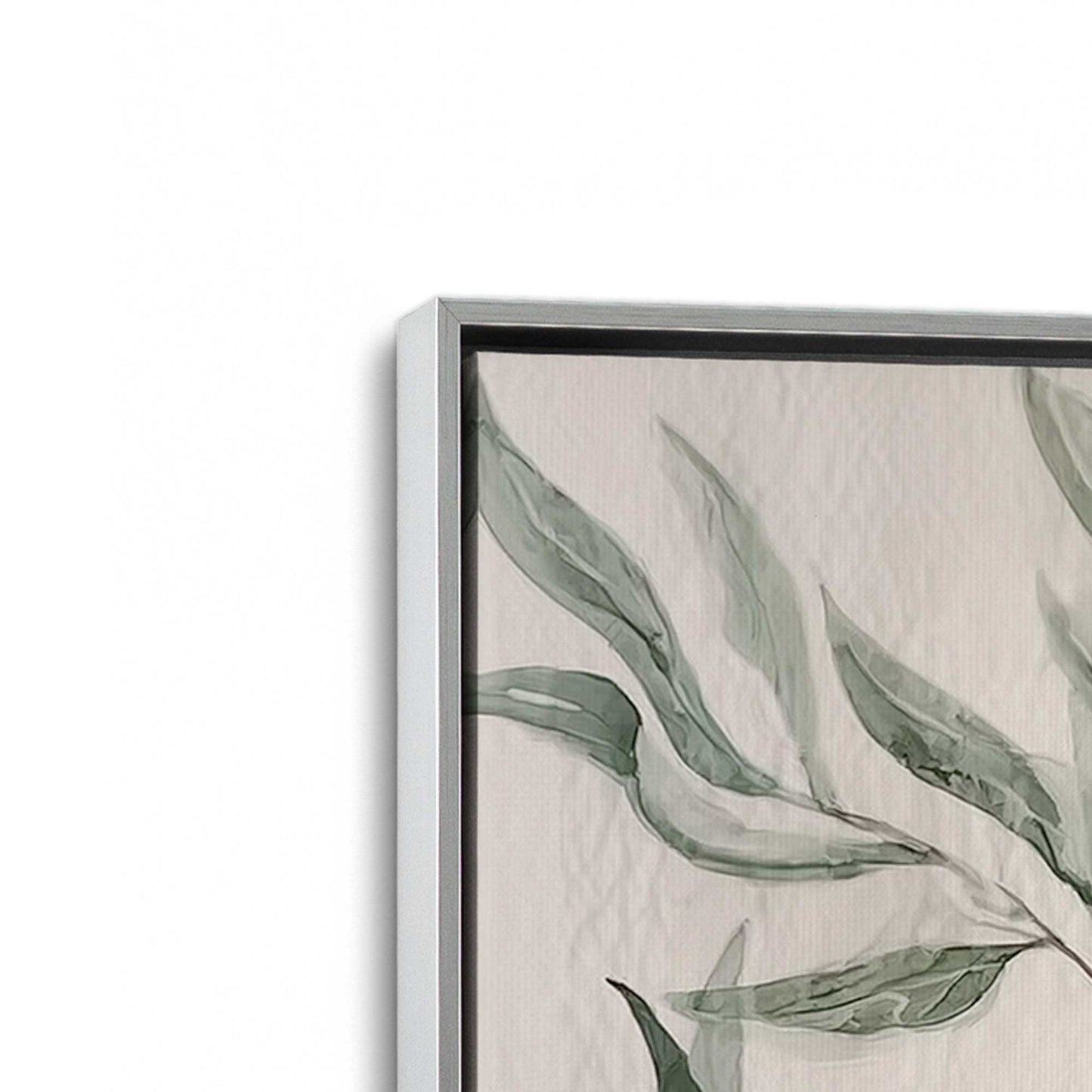 [Color:Polished Chrome], Picture of art in a Polished Chrome frame at an angle