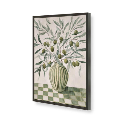 [Color:Satin Black], Picture of art in a Satin Black frame of the corner