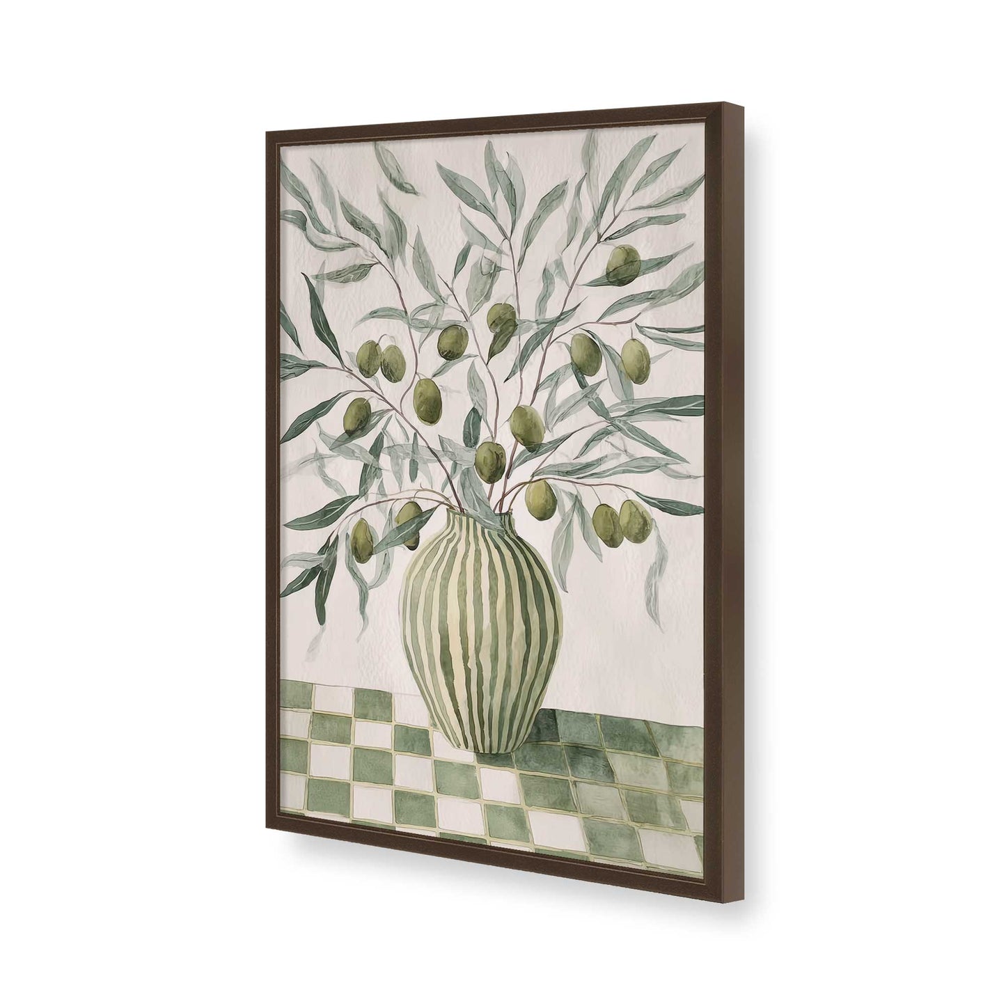 [Color:Belvinder Brown], Picture of art in a Belvinder Brown frame of the corner