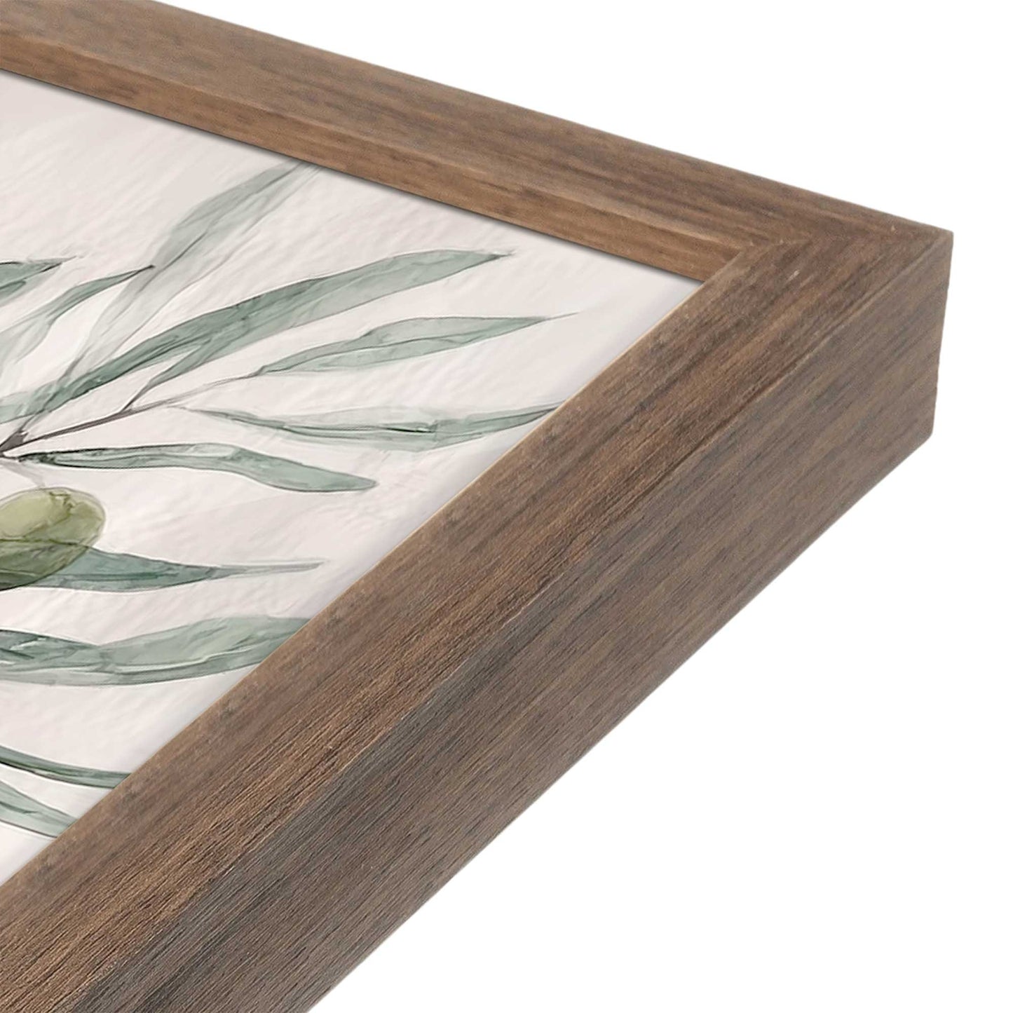 [Color:Walnut], Picture of art in a Walnut frame at an angle