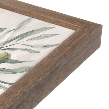 [Color:Walnut], Picture of art in a Walnut frame at an angle
