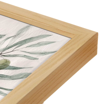 [Color:American Maple], Picture of art in a American Maple frame at an angle