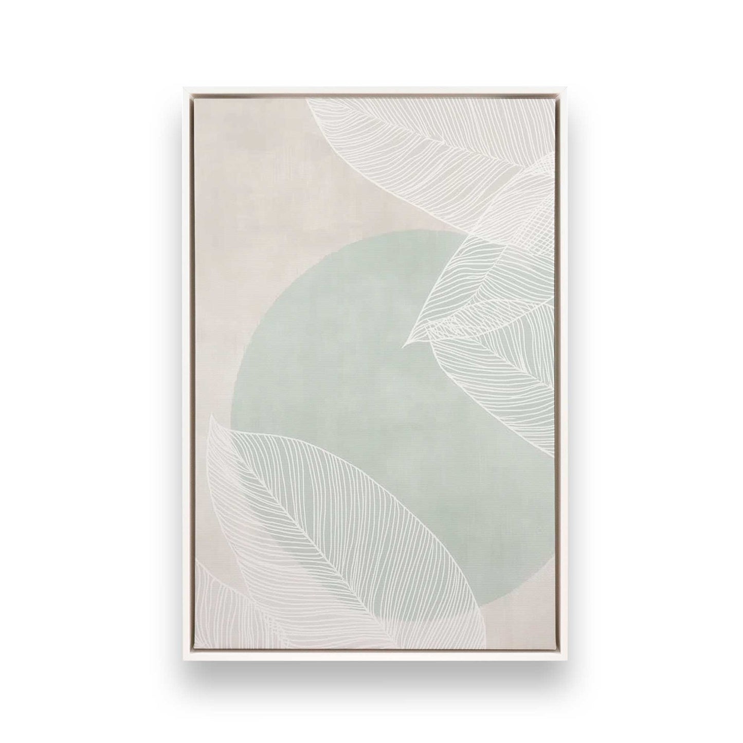 [Color:Opaque White], Picture of art in a White frame