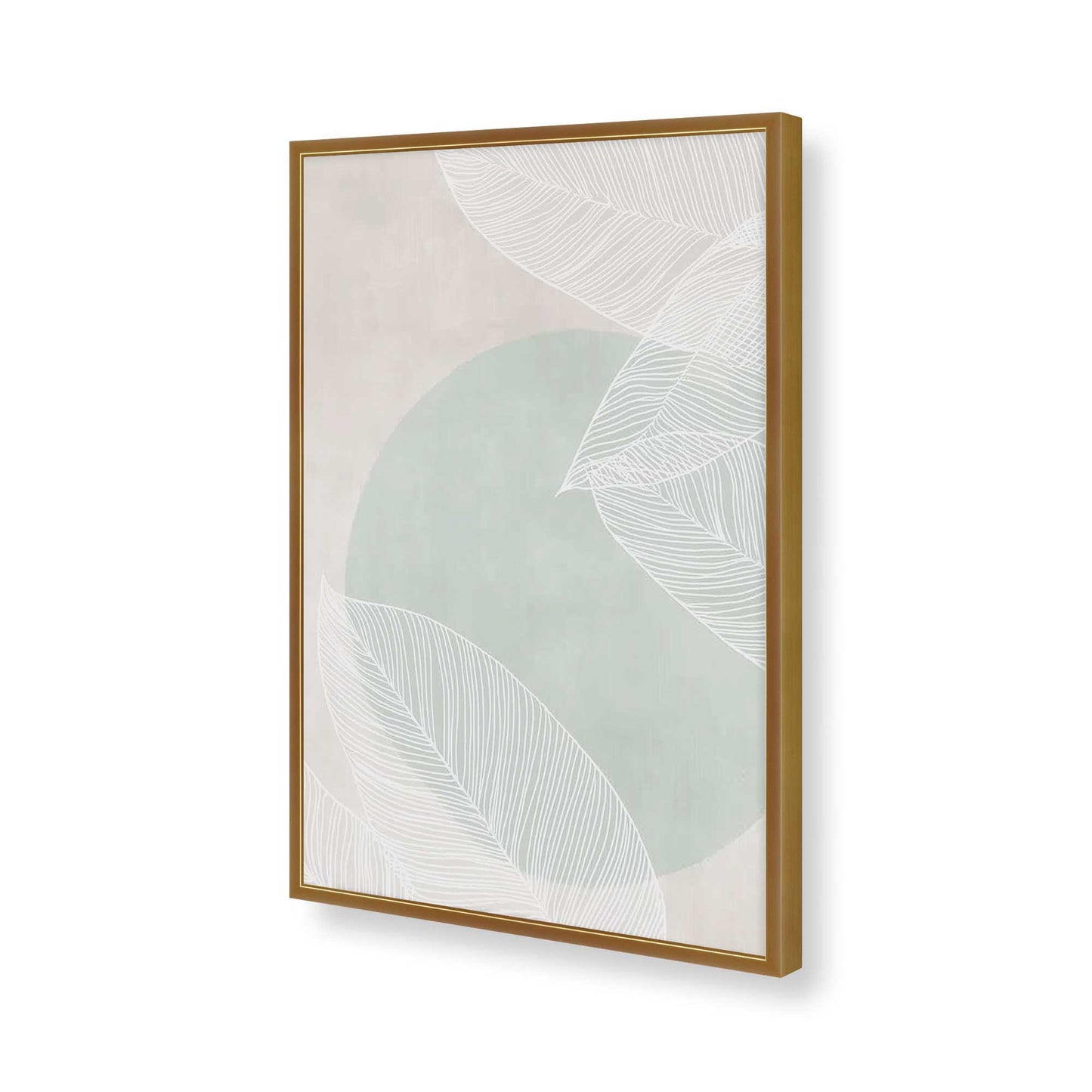 [Color:Polished Gold], Picture of art in a Polished Gold frame of the corner